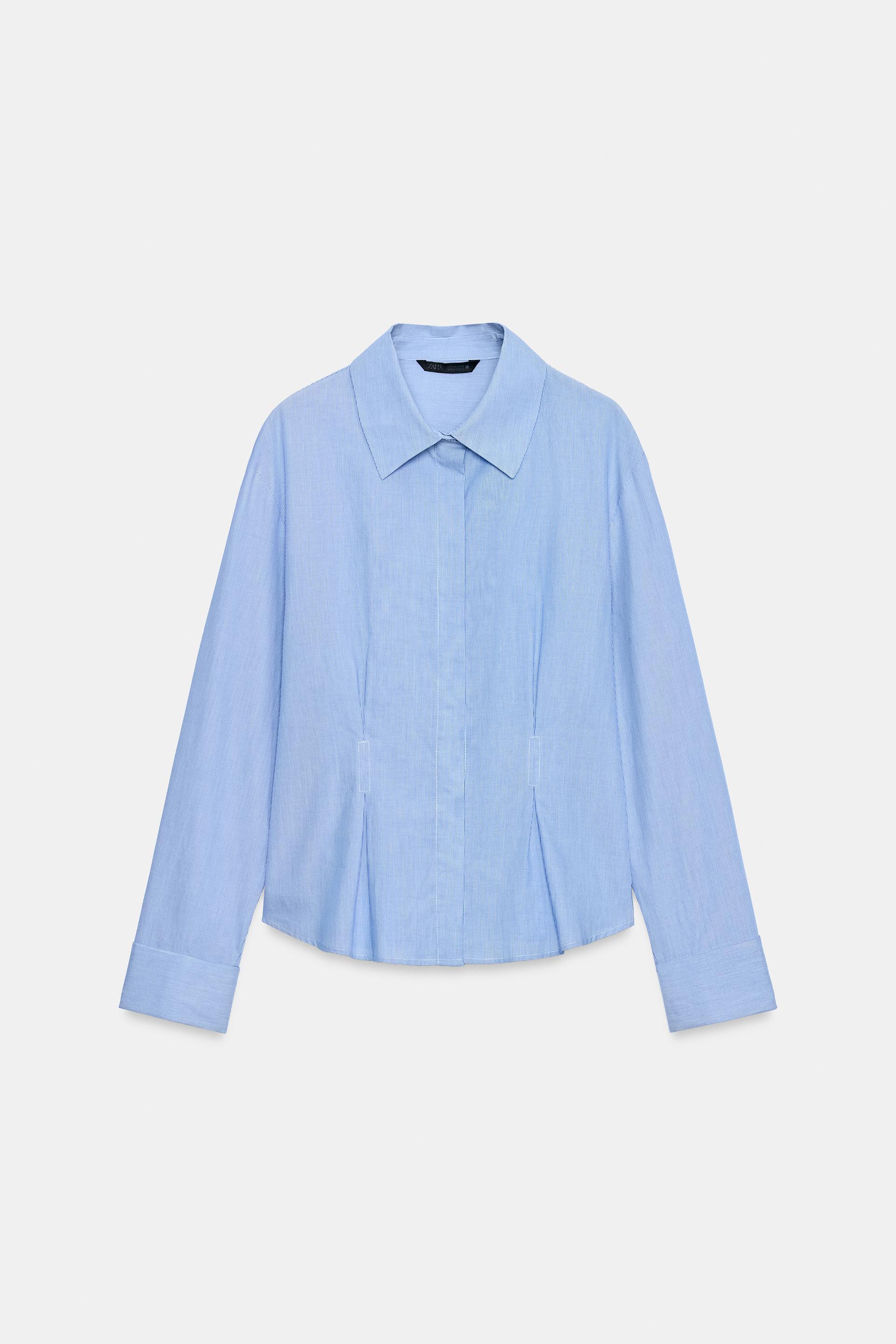DARTED SHIRT WITH TURN-UP CUFFS by ZARA