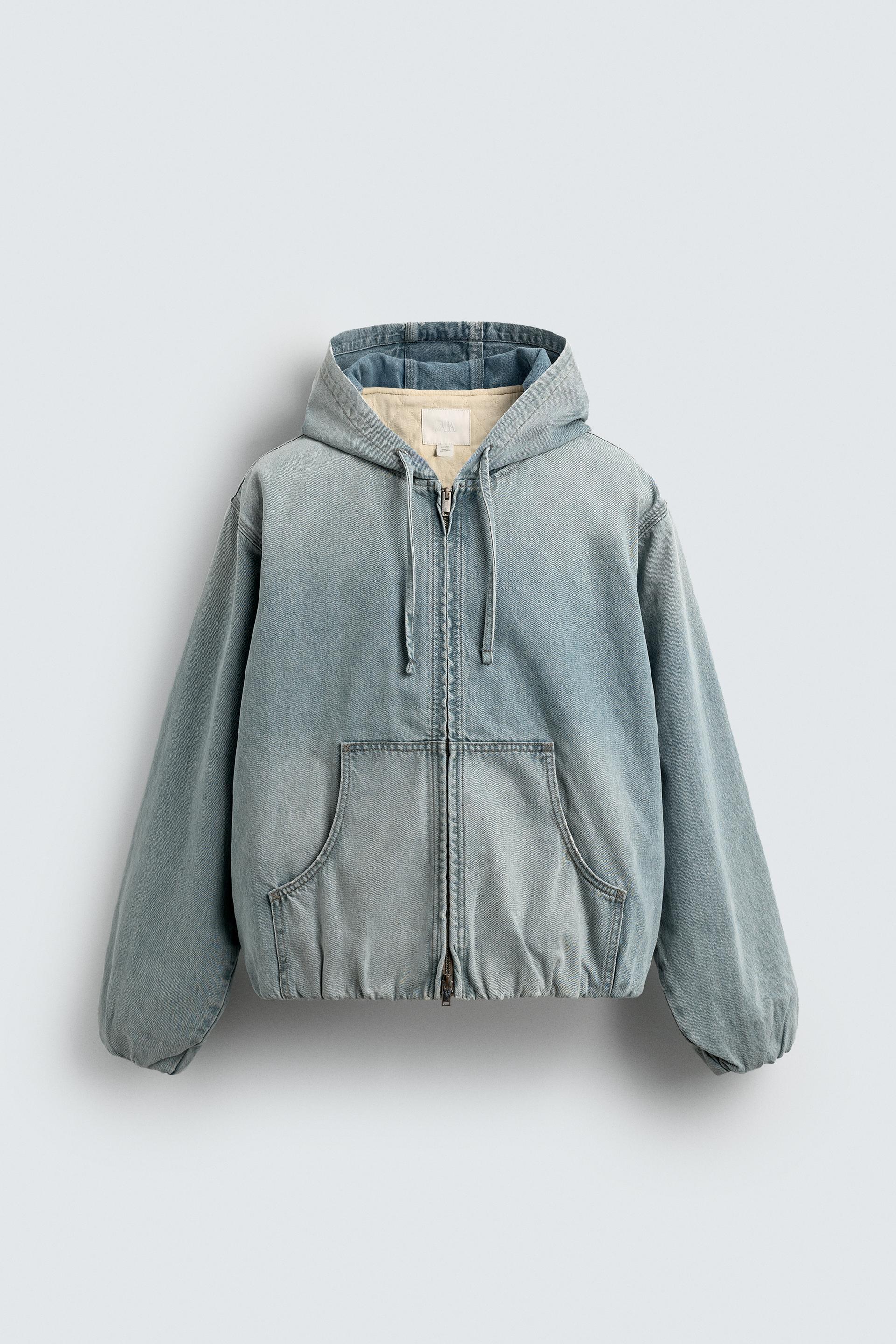 DENIM HOODIE JACKET by ZARA