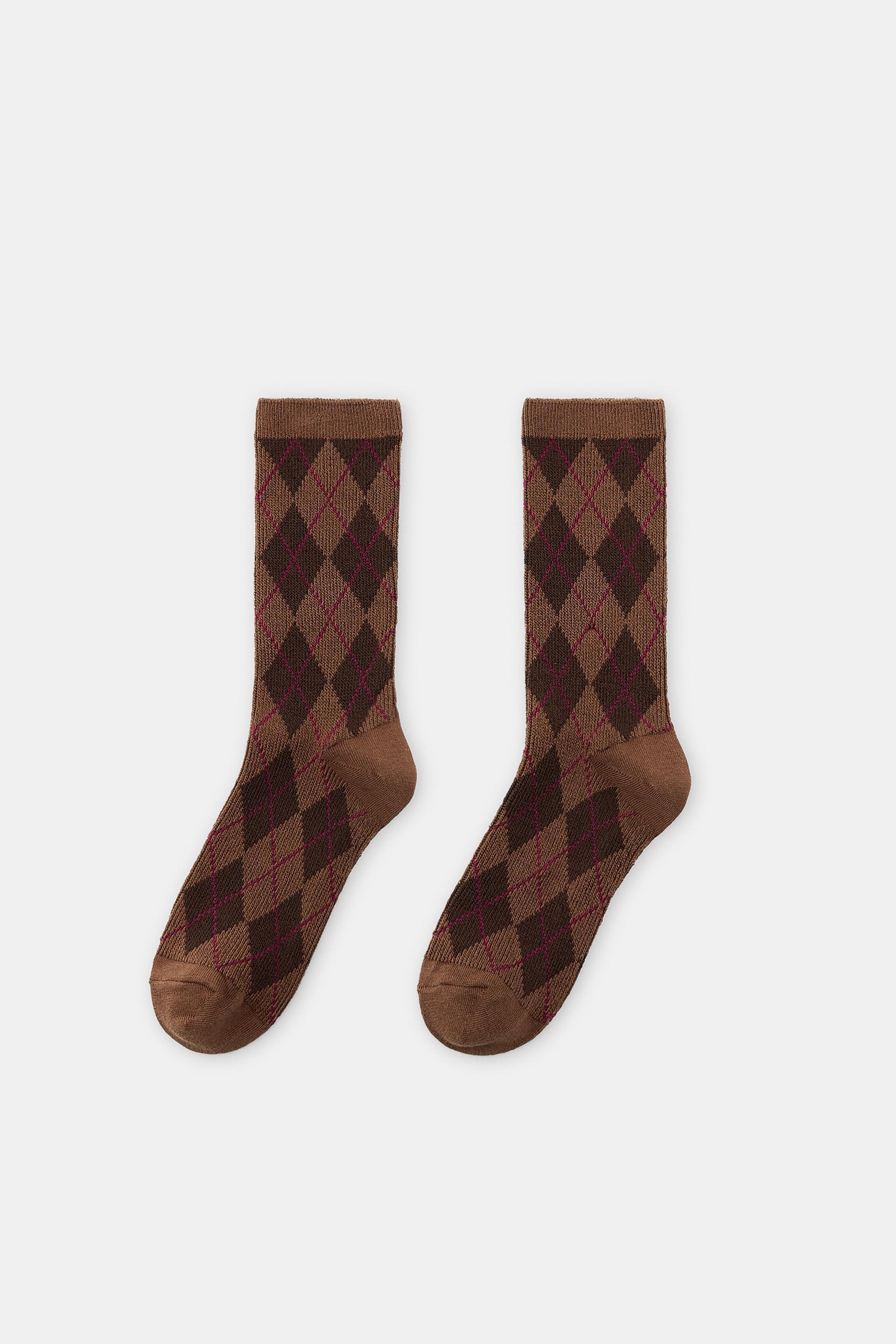 DIAMOND COTTON SOCKS by ZARA