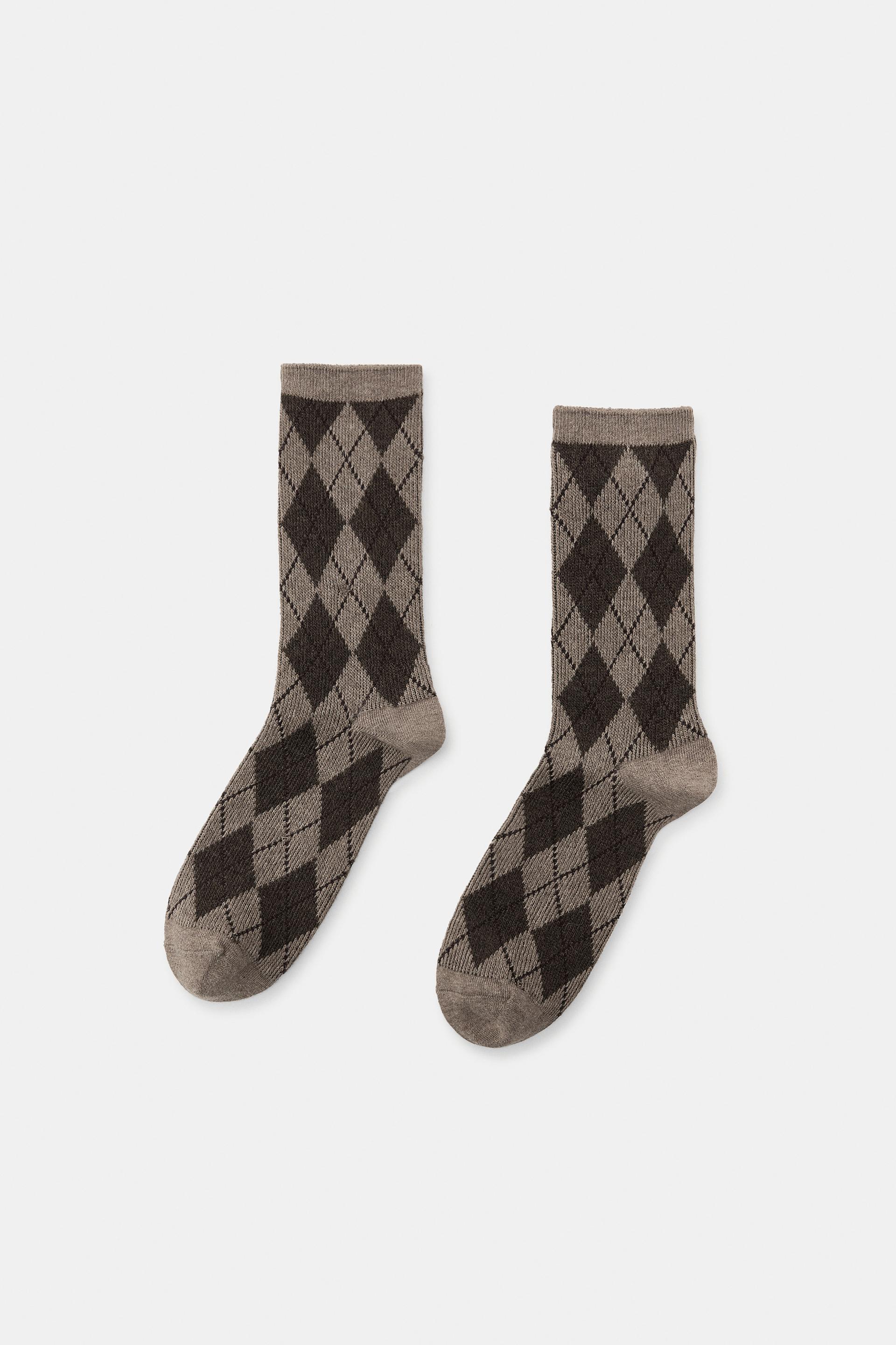 DIAMOND COTTON SOCKS by ZARA