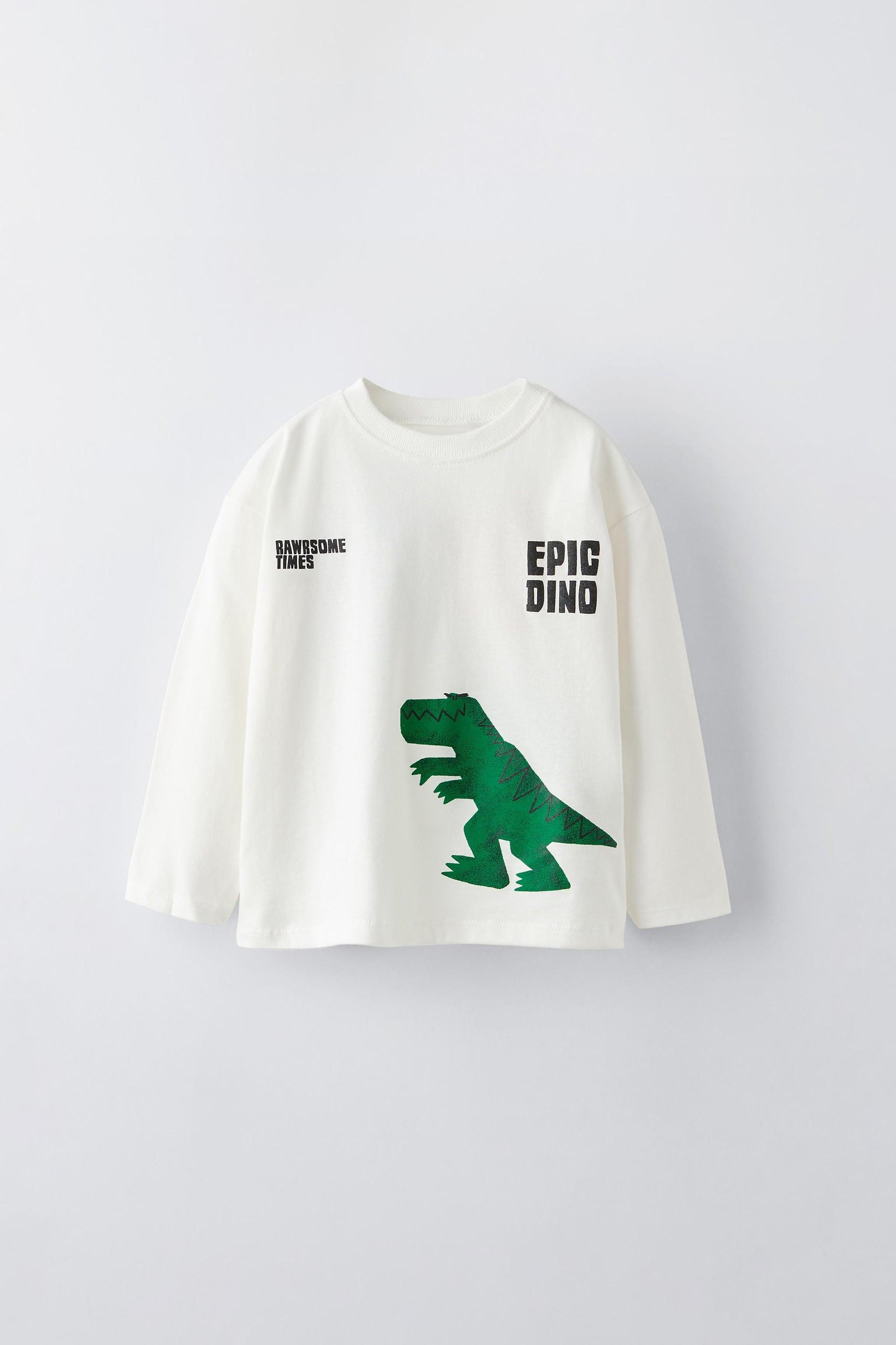 DINOSAUR FACES T-SHIRT by ZARA