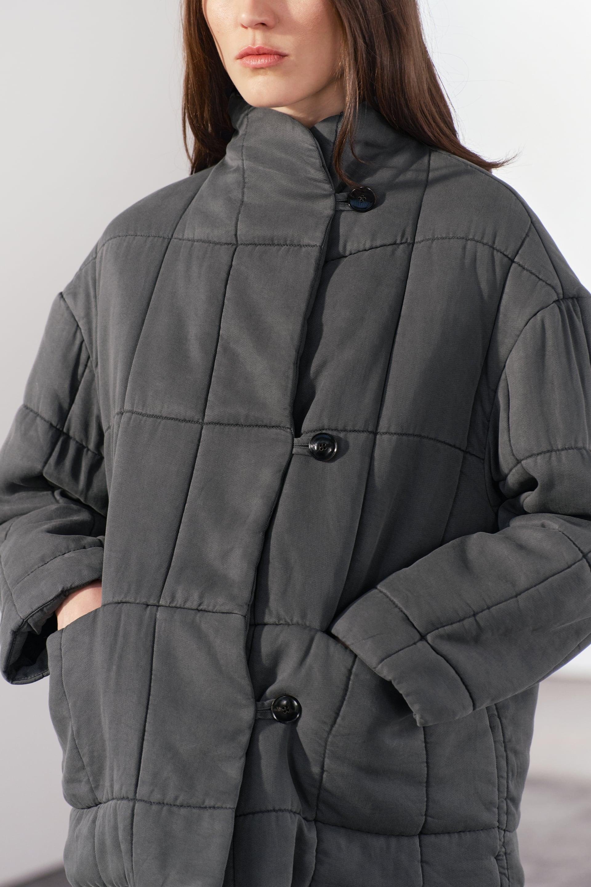 DOUBLE BREASTED QUILTED JACKET ZW COLLECTION by ZARA