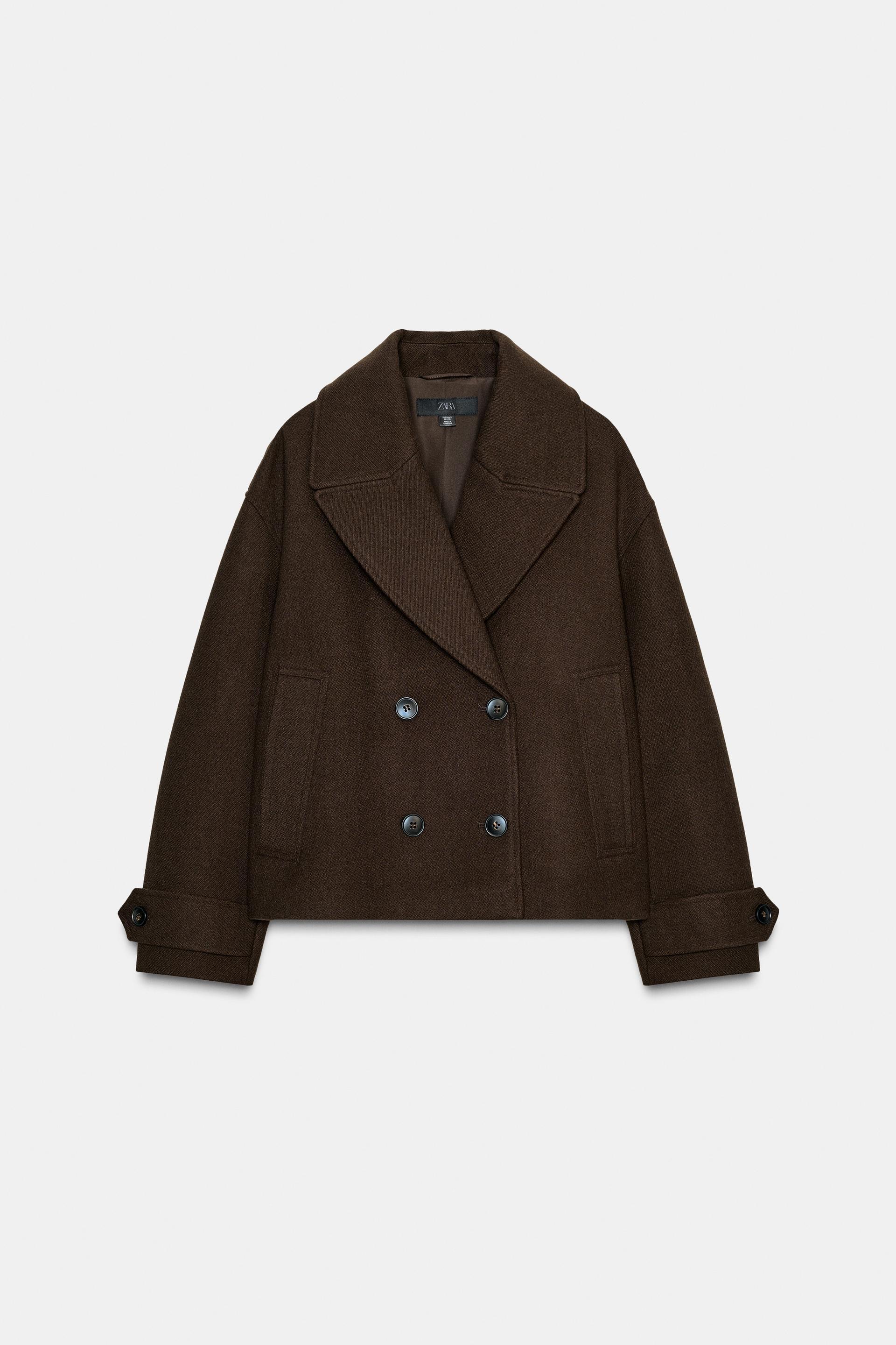 DOUBLE-BREASTED SHORT COAT by ZARA