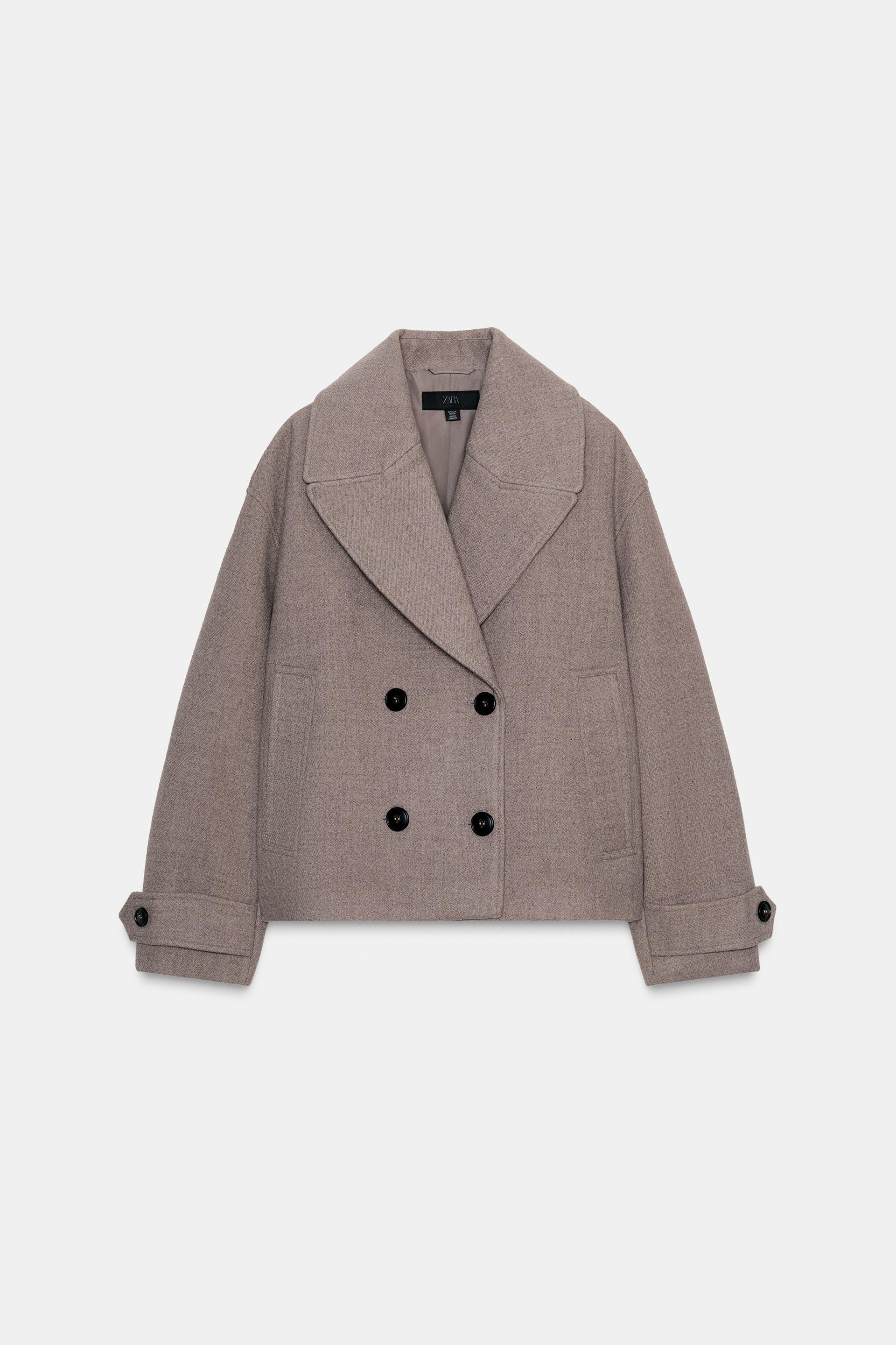 DOUBLE-BREASTED SHORT COAT by ZARA