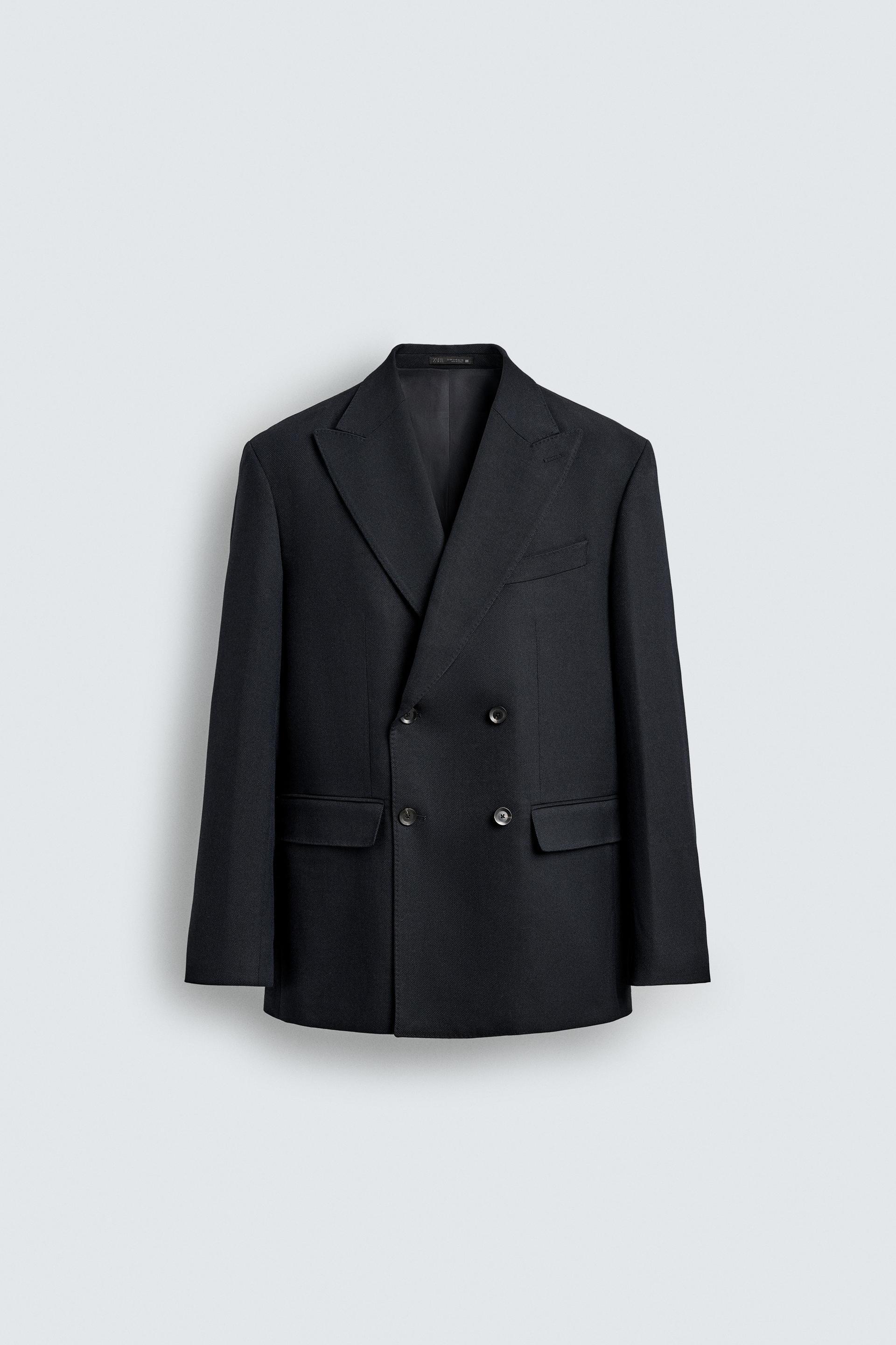 DOUBLE BREASTED SUIT BLAZER by ZARA