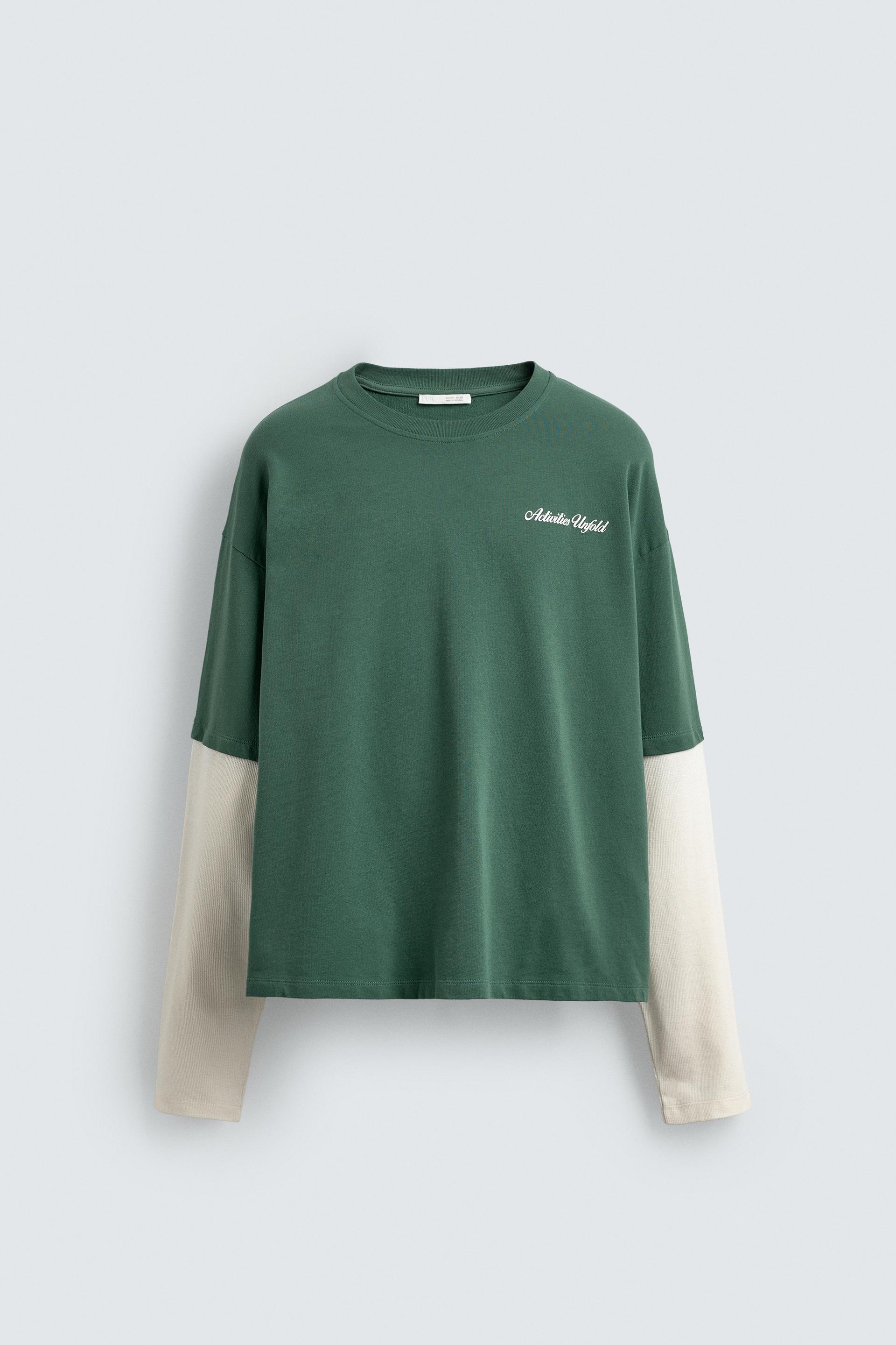 DOUBLE EFFECT SLEEVE SWEAT-SHIRT by ZARA