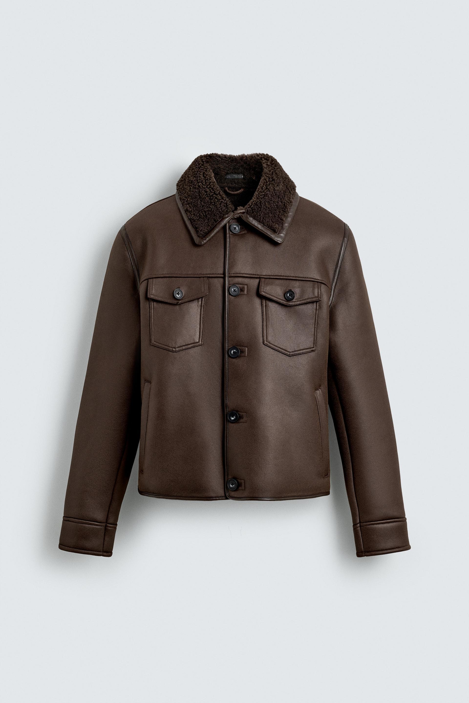 DOUBLE FACED FAUX SUEDE JACKET by ZARA