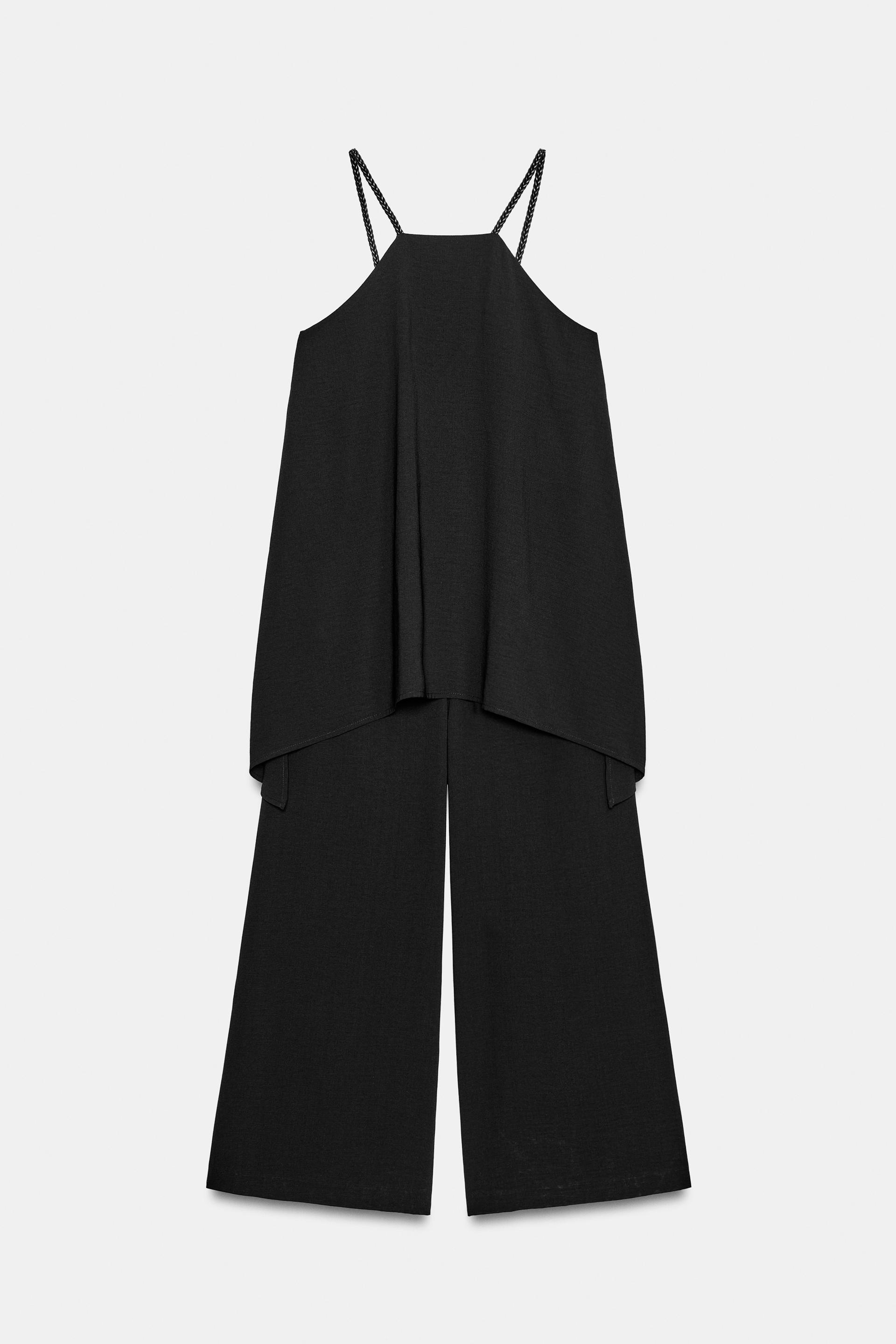 DOUBLE LAYER BRAIDED STRAP JUMPSUIT by ZARA