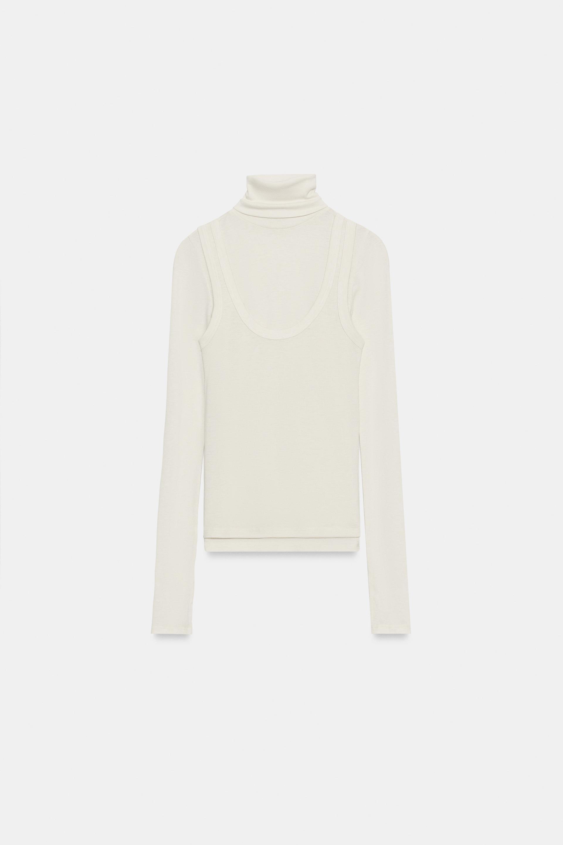 DOUBLE-LAYER EFFECT T-SHIRT by ZARA