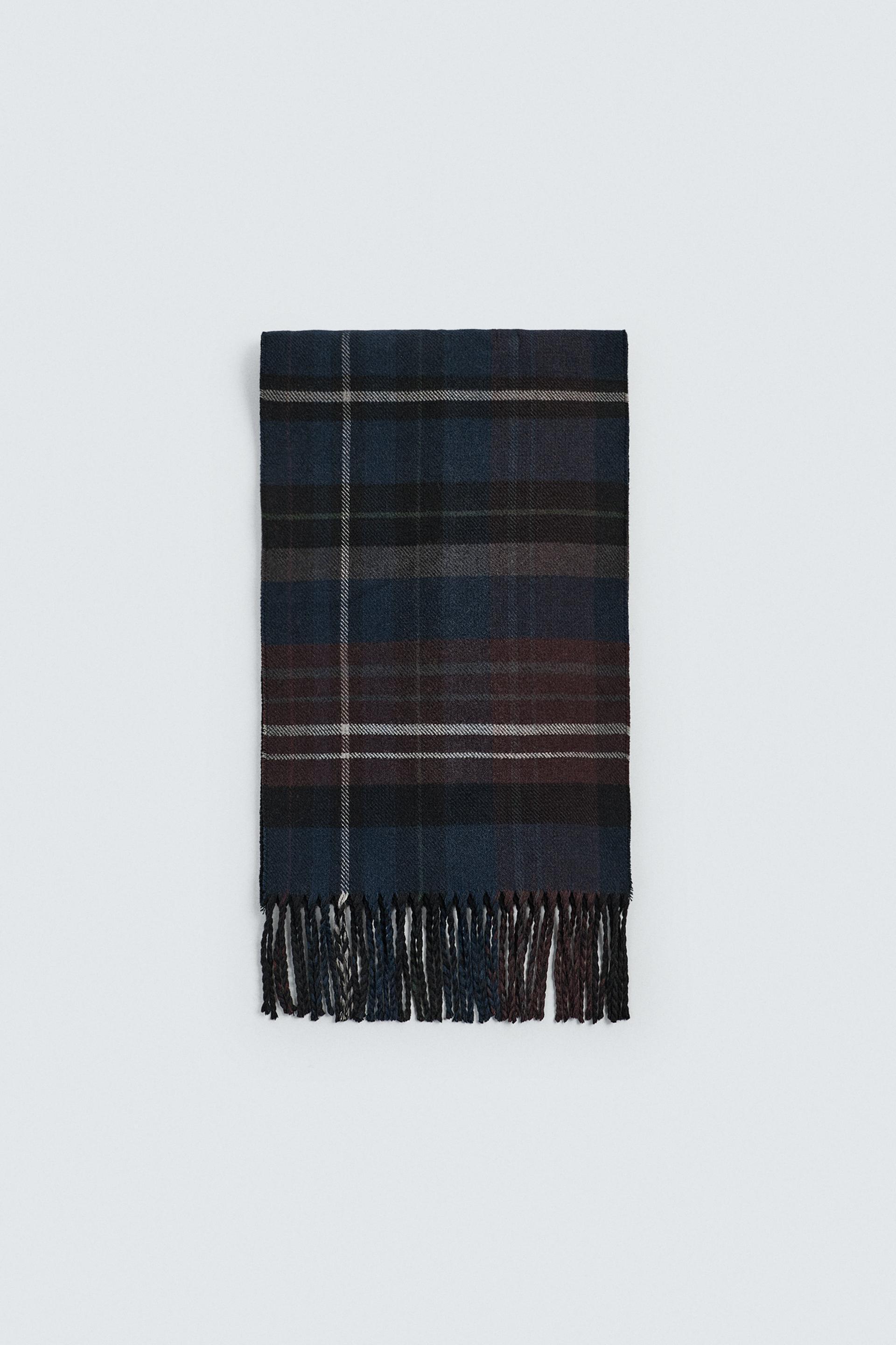 DOUBLE-SIDED PLAID SCARF by ZARA