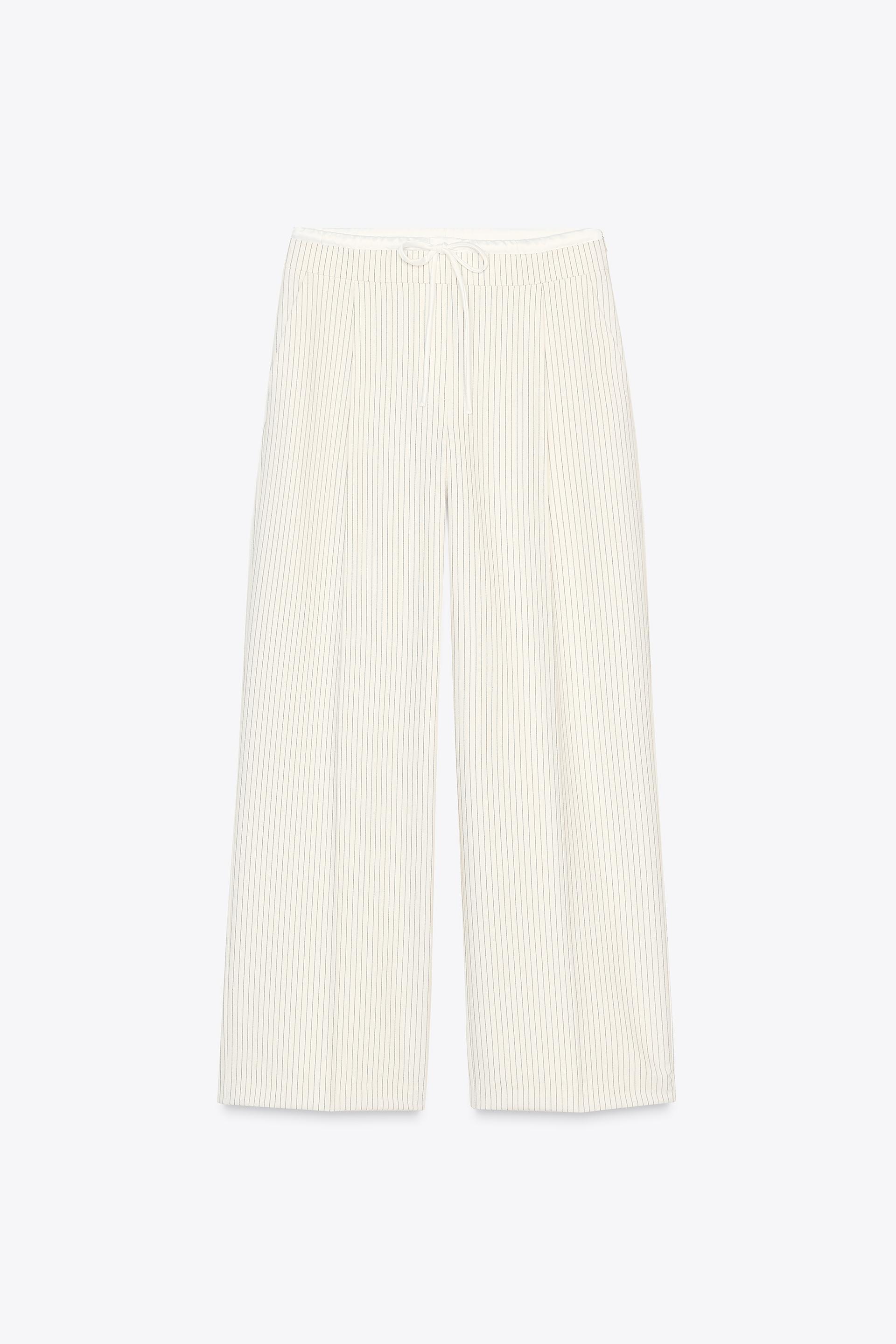 DOUBLE WAIST WIDE LEG PANTS by ZARA