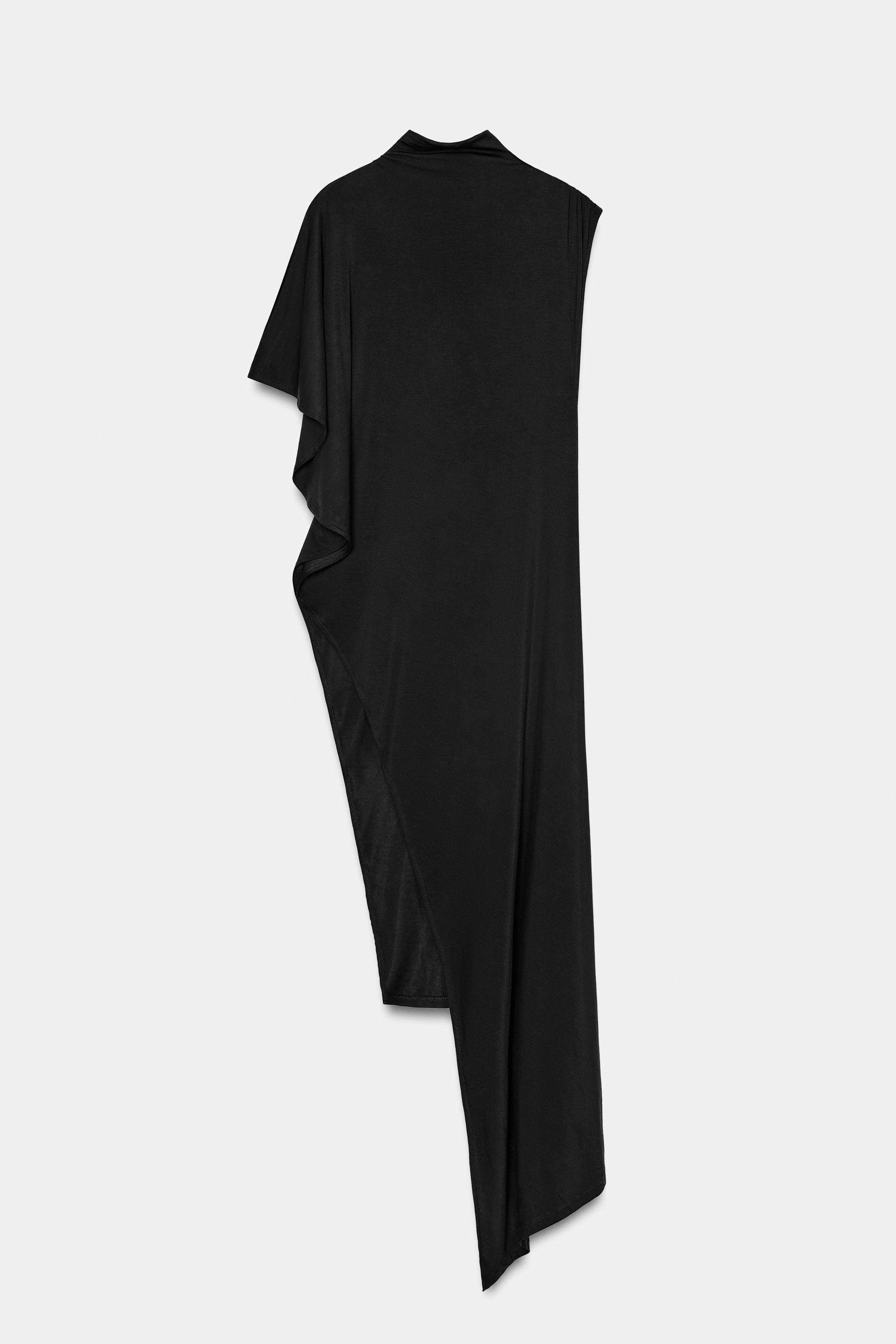 DRAPED ASYMMETRIC TOP by ZARA
