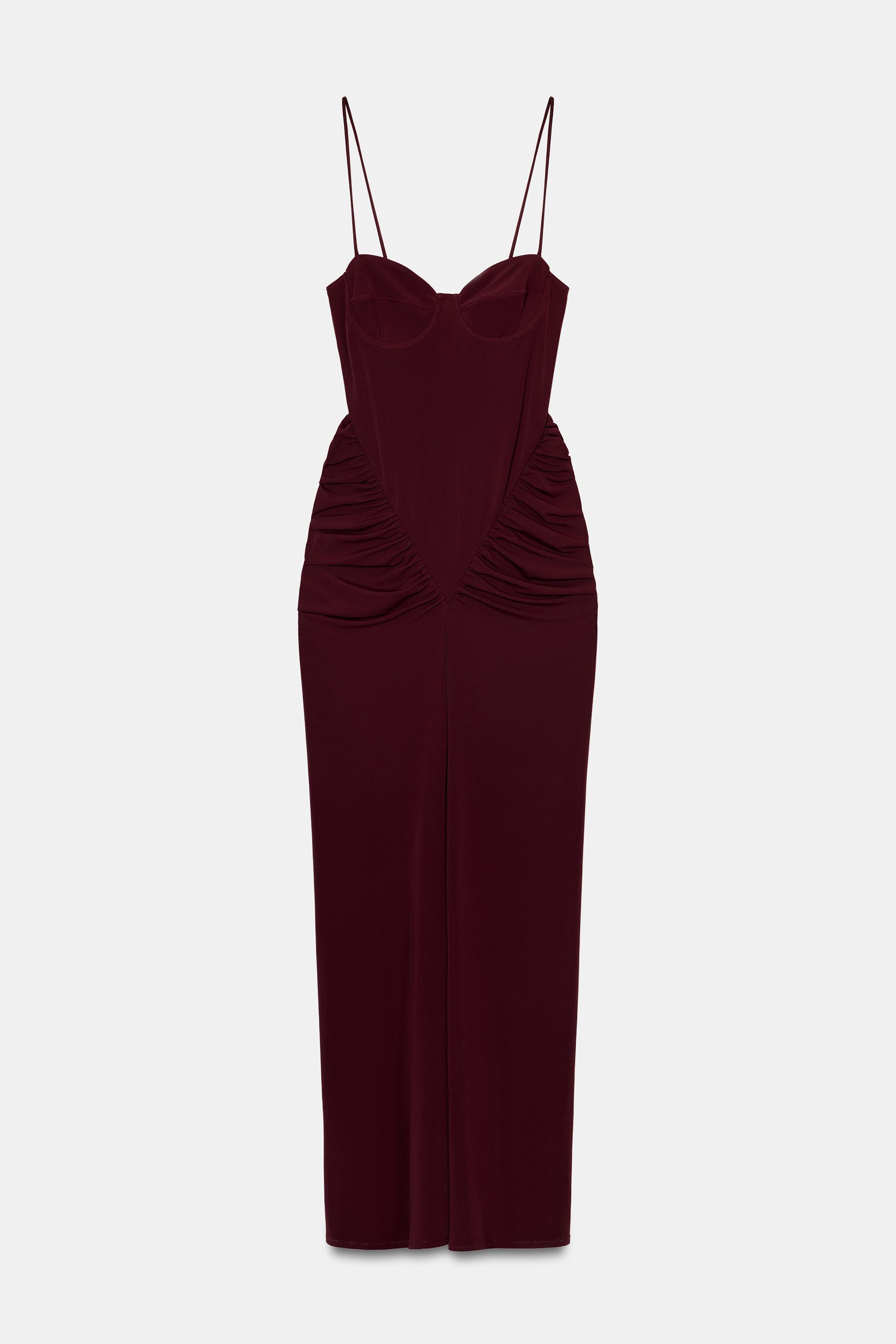 DRAPED BUSTIER DRESS by ZARA