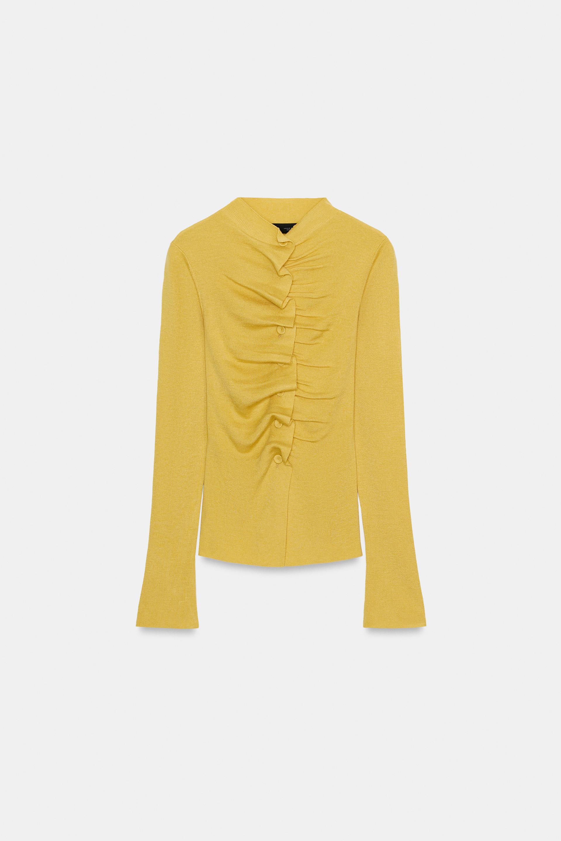 DRAPED KNIT JACKET by ZARA