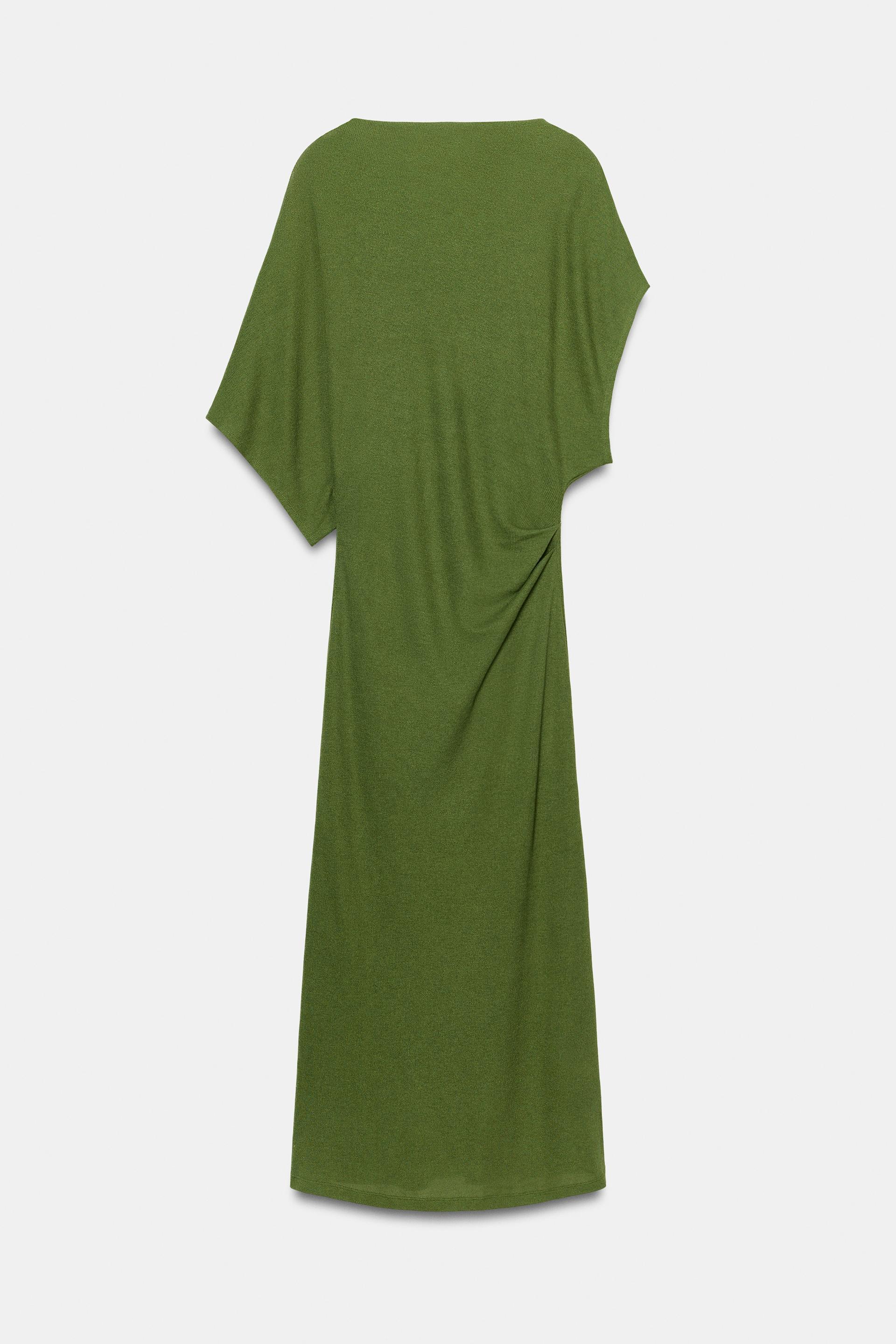 DRAPED LONG DRESS by ZARA