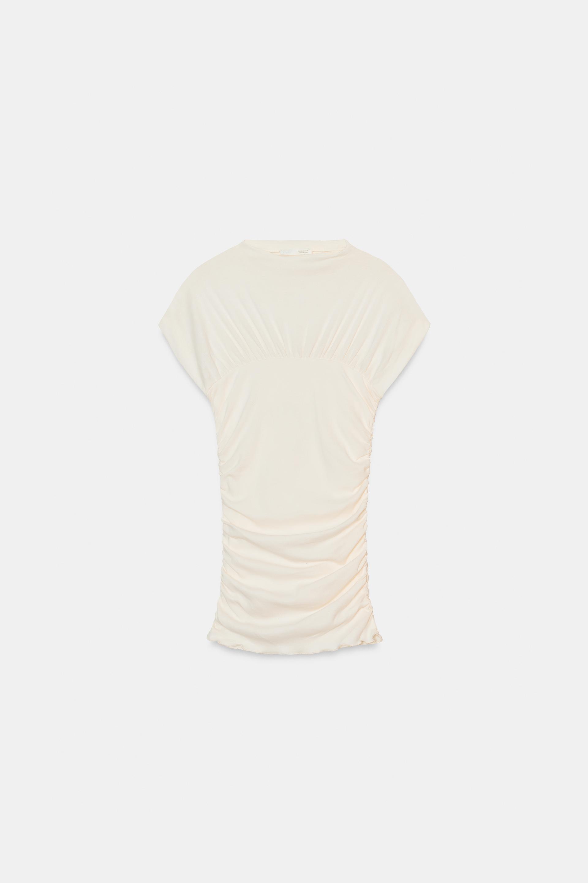 DRAPED TOP by ZARA