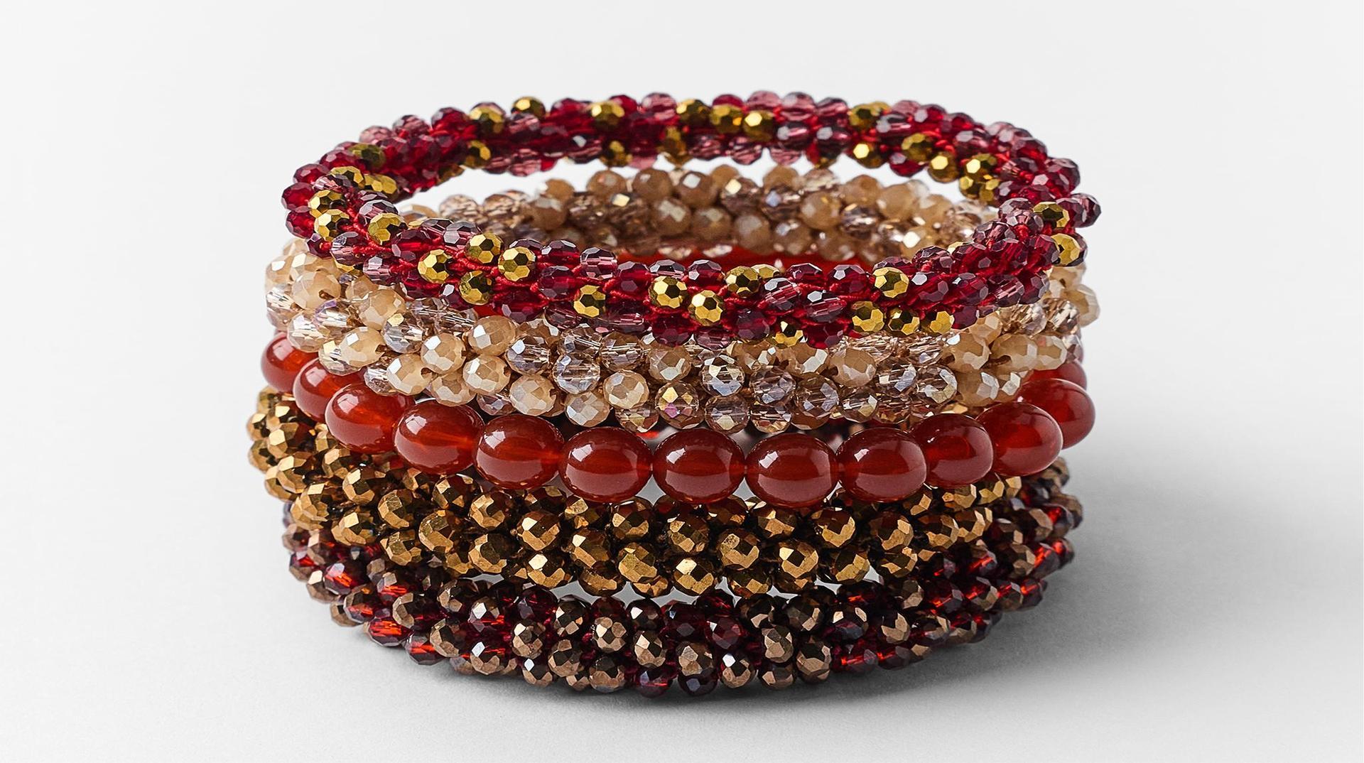 ELASTIC BEADED BRACELET PACK by ZARA