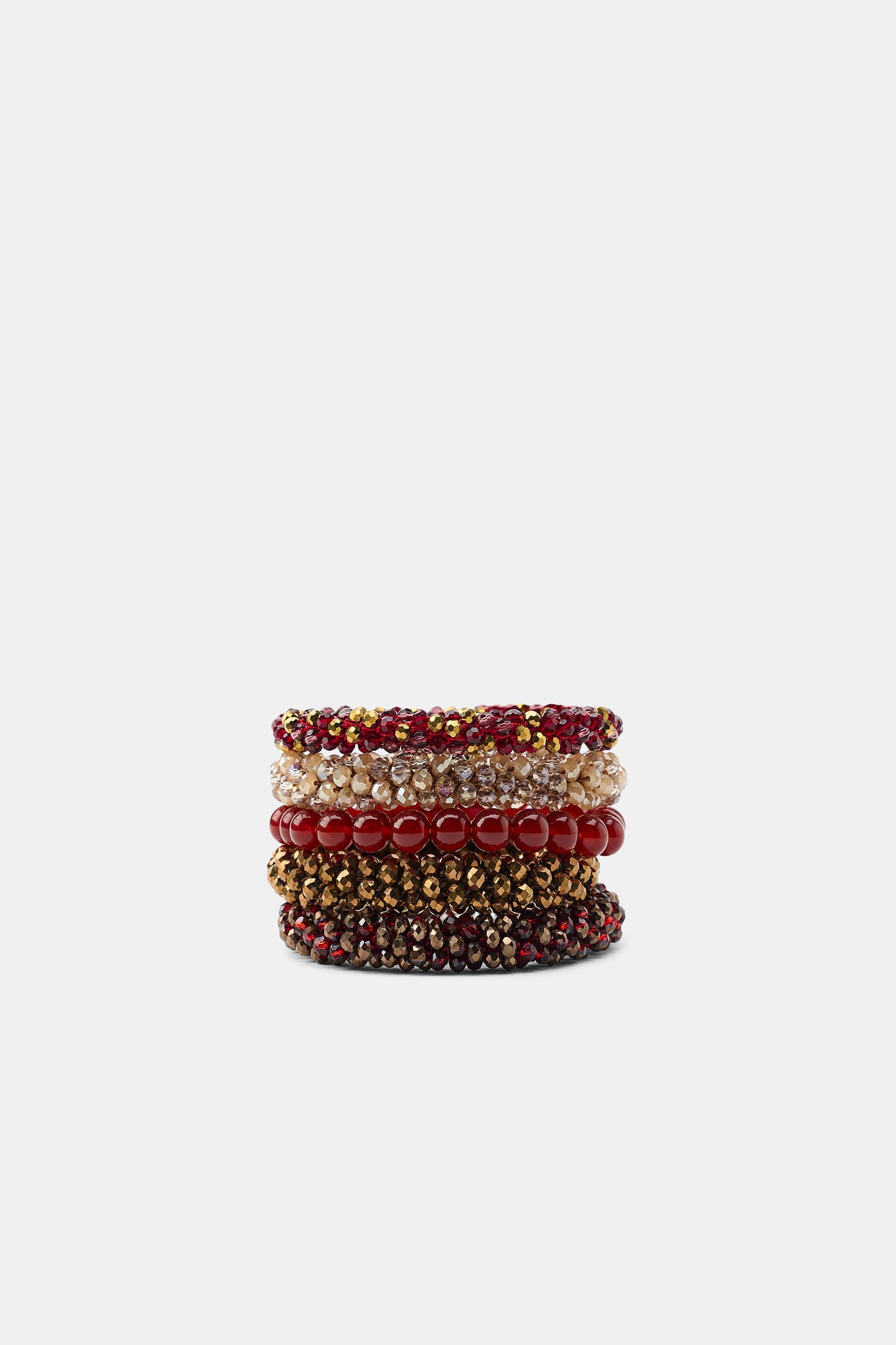 ELASTIC BEADED BRACELET PACK by ZARA