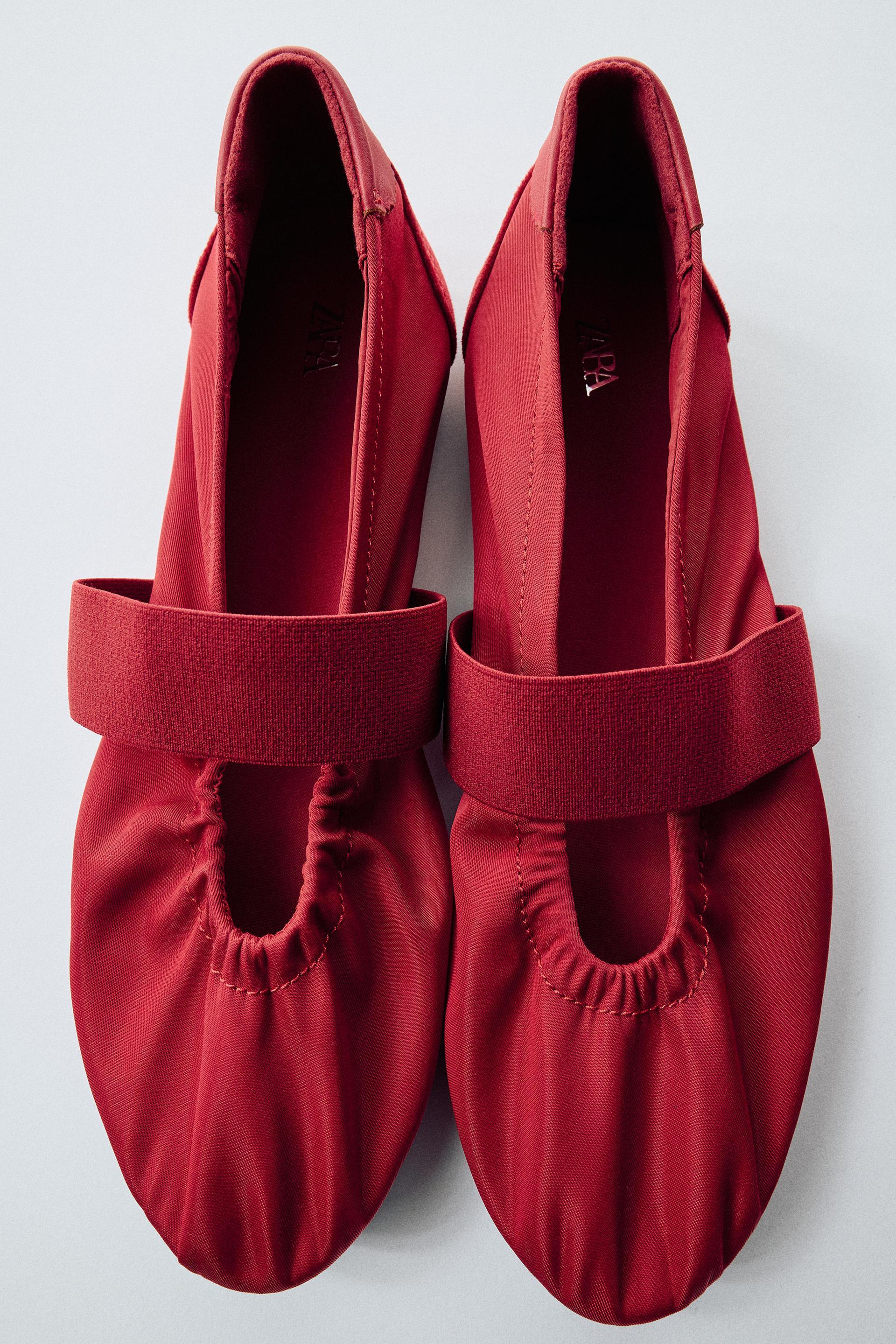 ELASTIC SPORT BALLET FLATS by ZARA