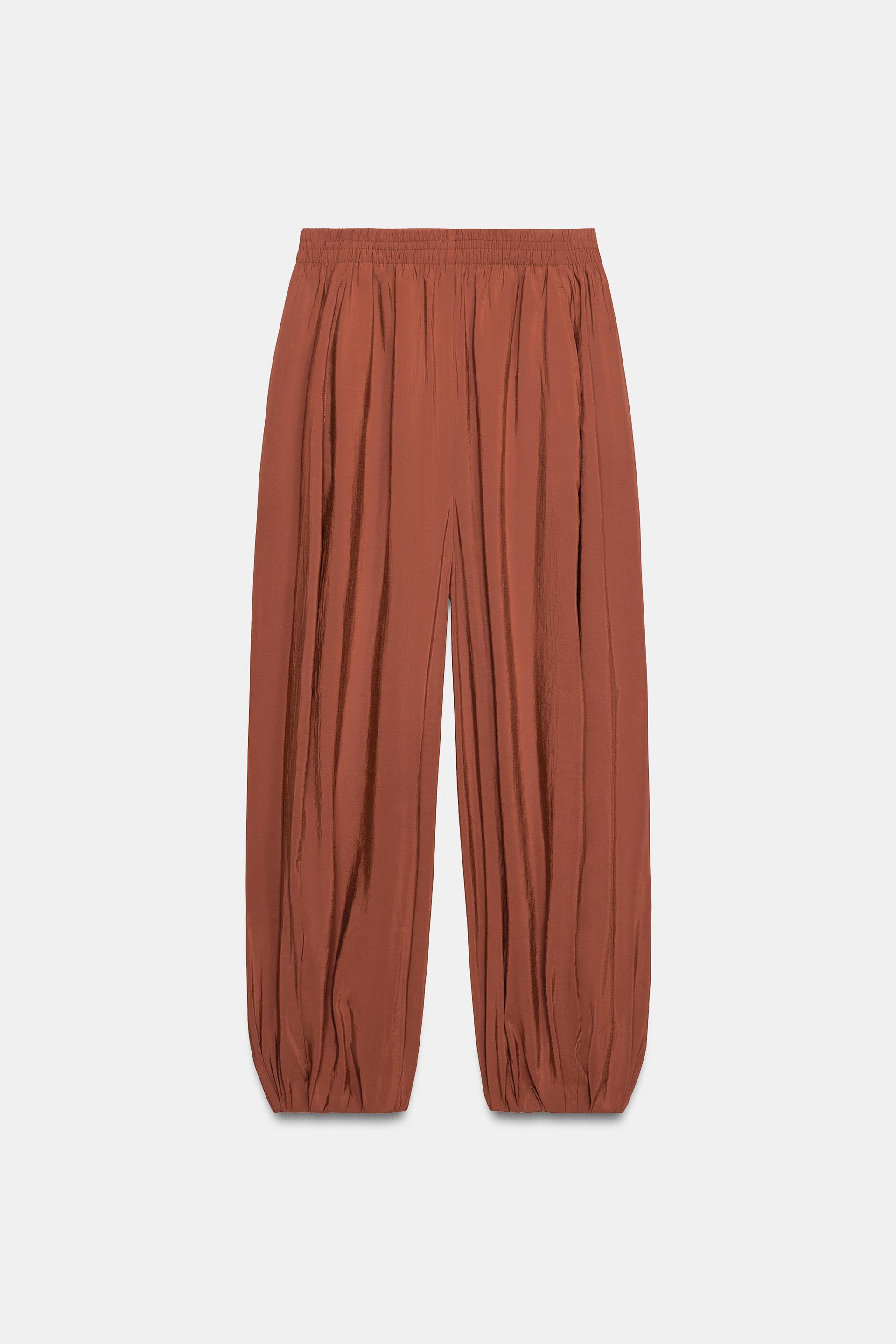 ELASTIC WAIST BALLOON PANTS by ZARA