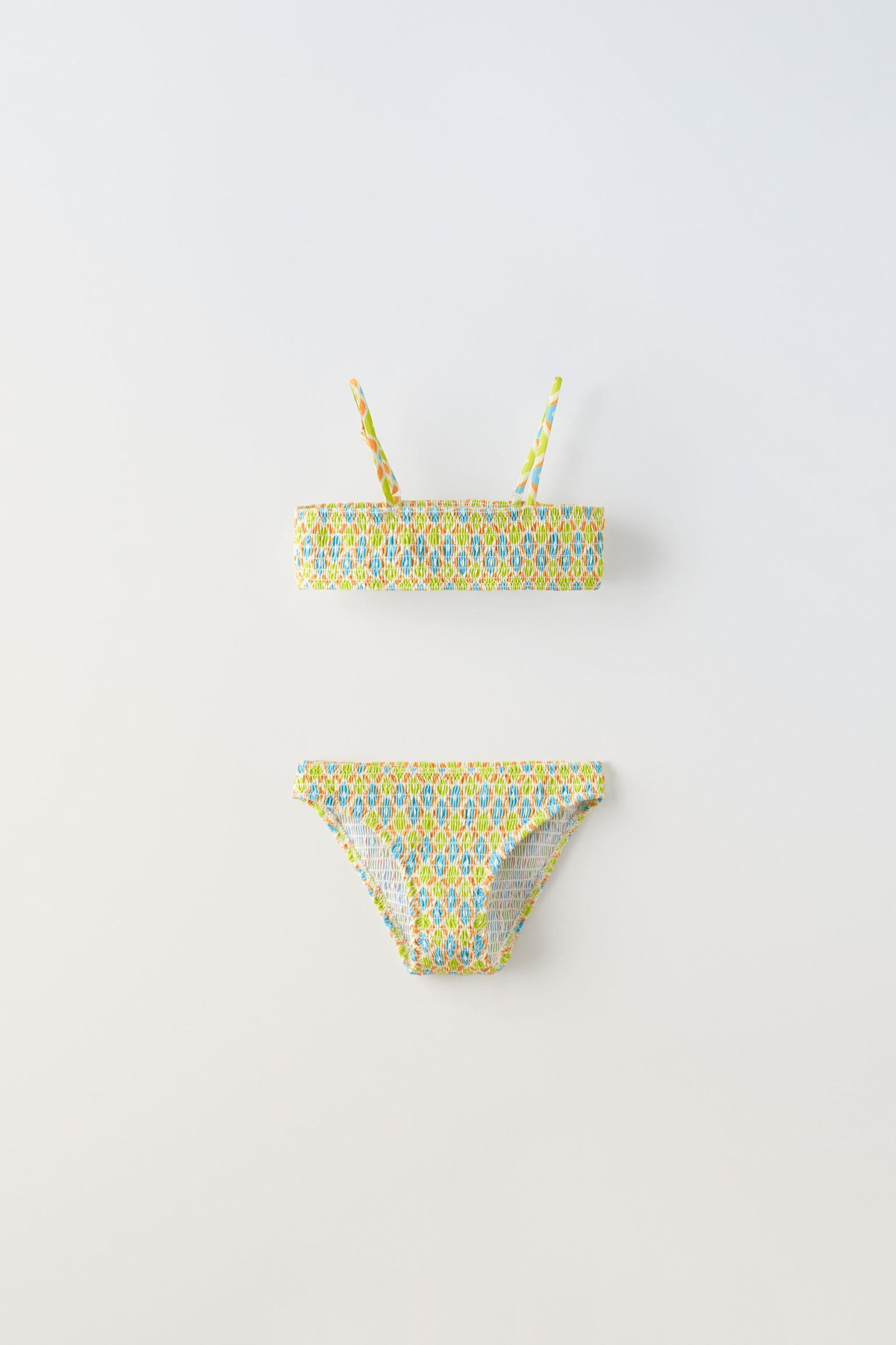 ELASTICIZED PRINTED BIKINI by ZARA