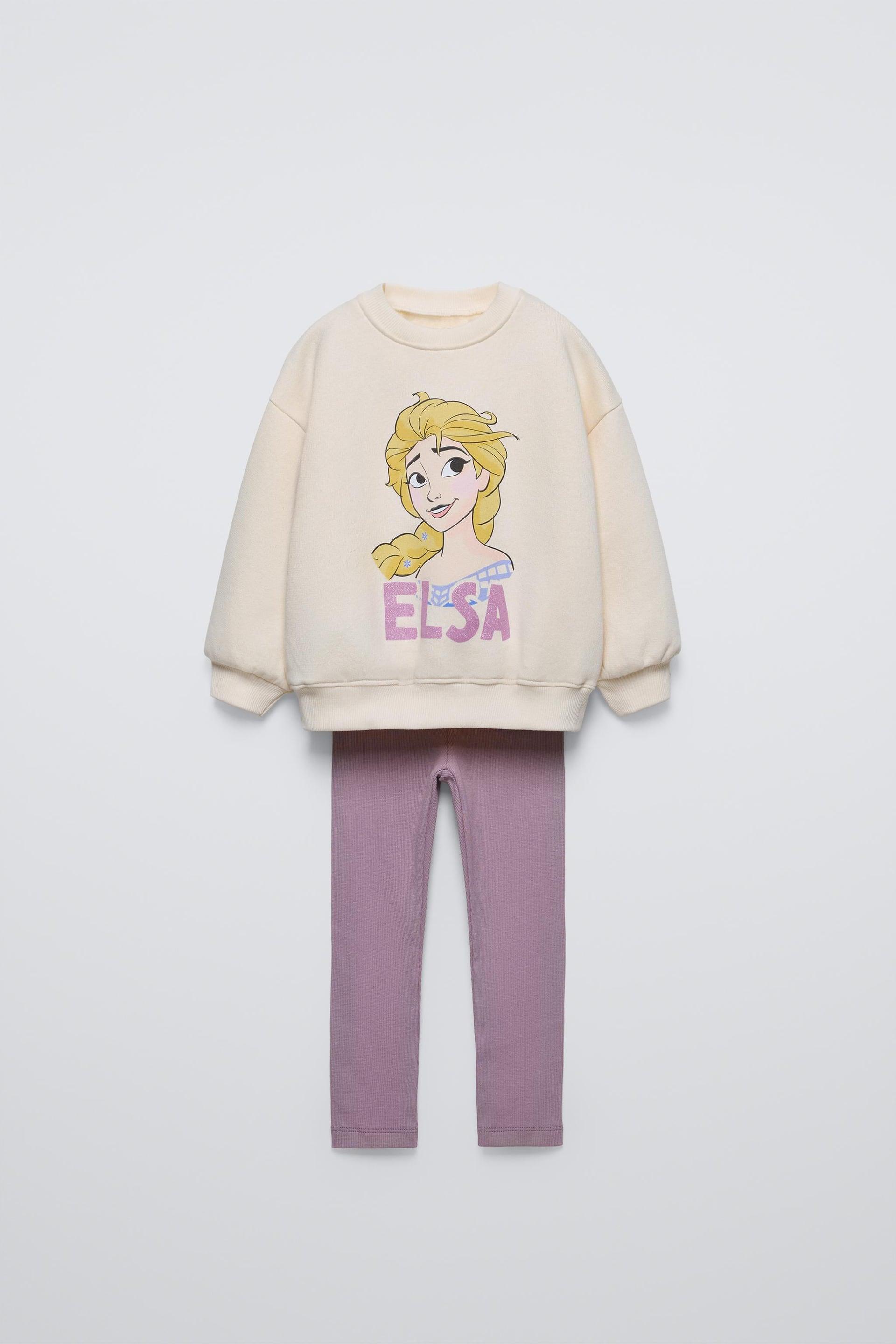 ELSA FROZEN © DISNEY SWEAT-SHIRT AND LEGGINGS MATCHING SET by ZARA