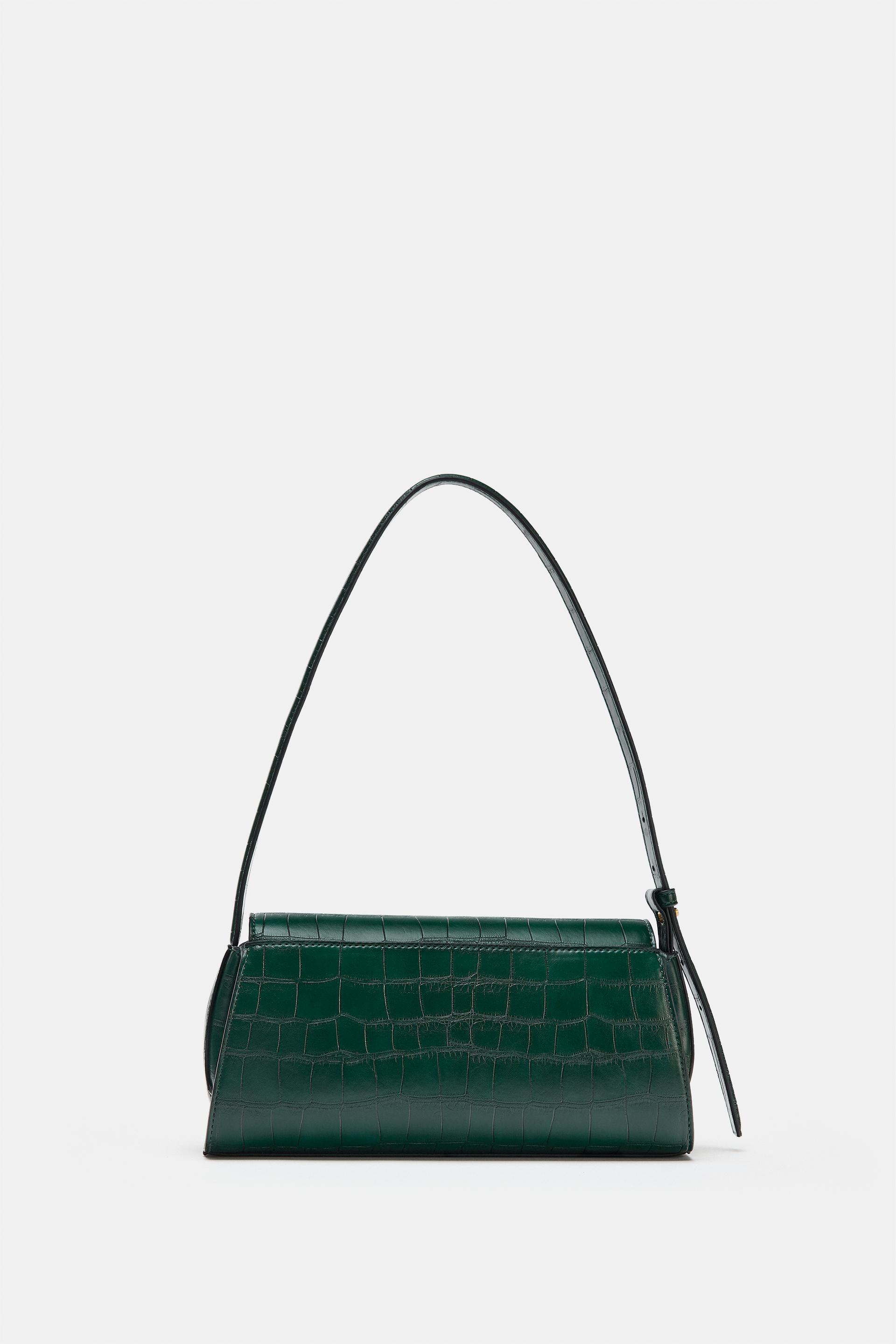 EMBOSSED EFFECT SHOULDER BAG by ZARA