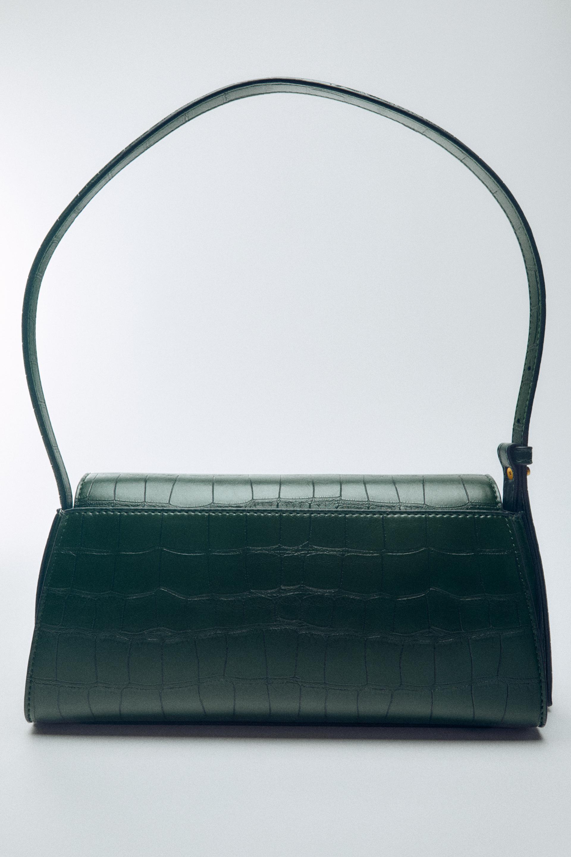 EMBOSSED EFFECT SHOULDER BAG by ZARA