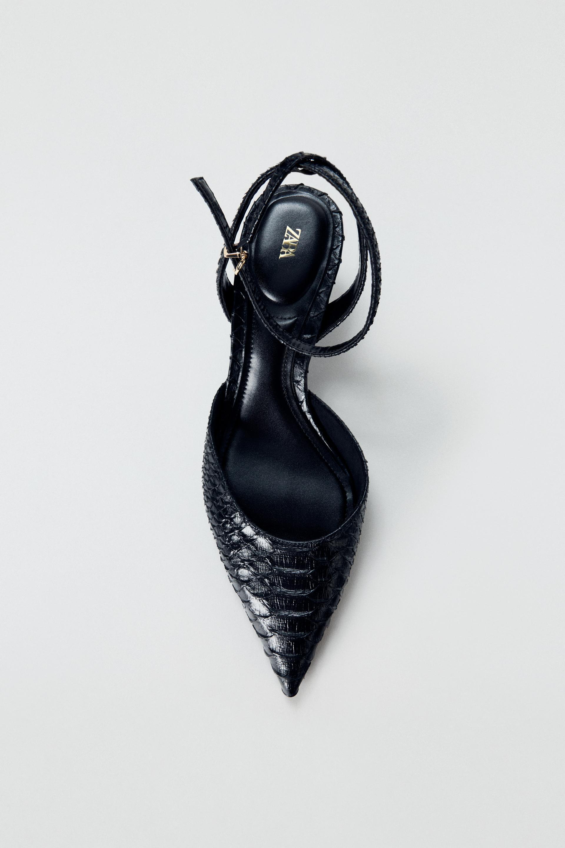 EMBOSSED SLINGBACK SHOES by ZARA