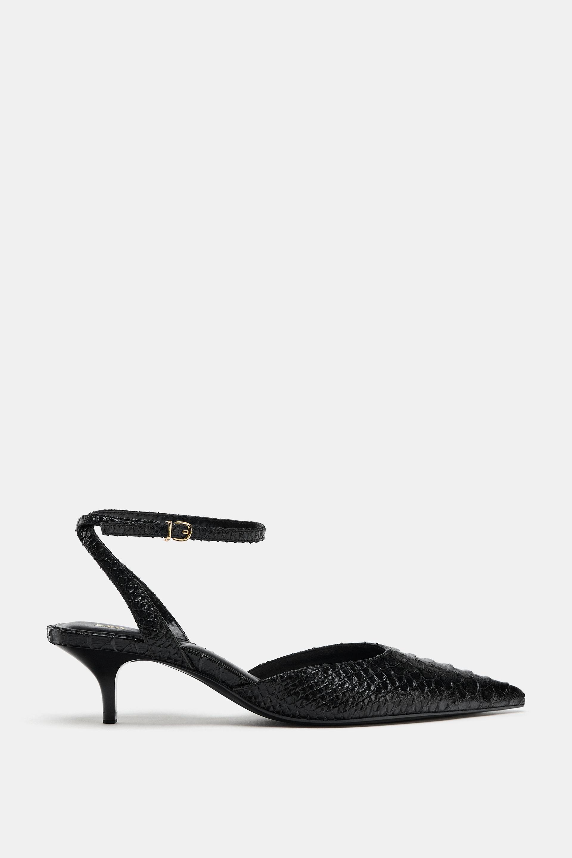 EMBOSSED SLINGBACK SHOES by ZARA