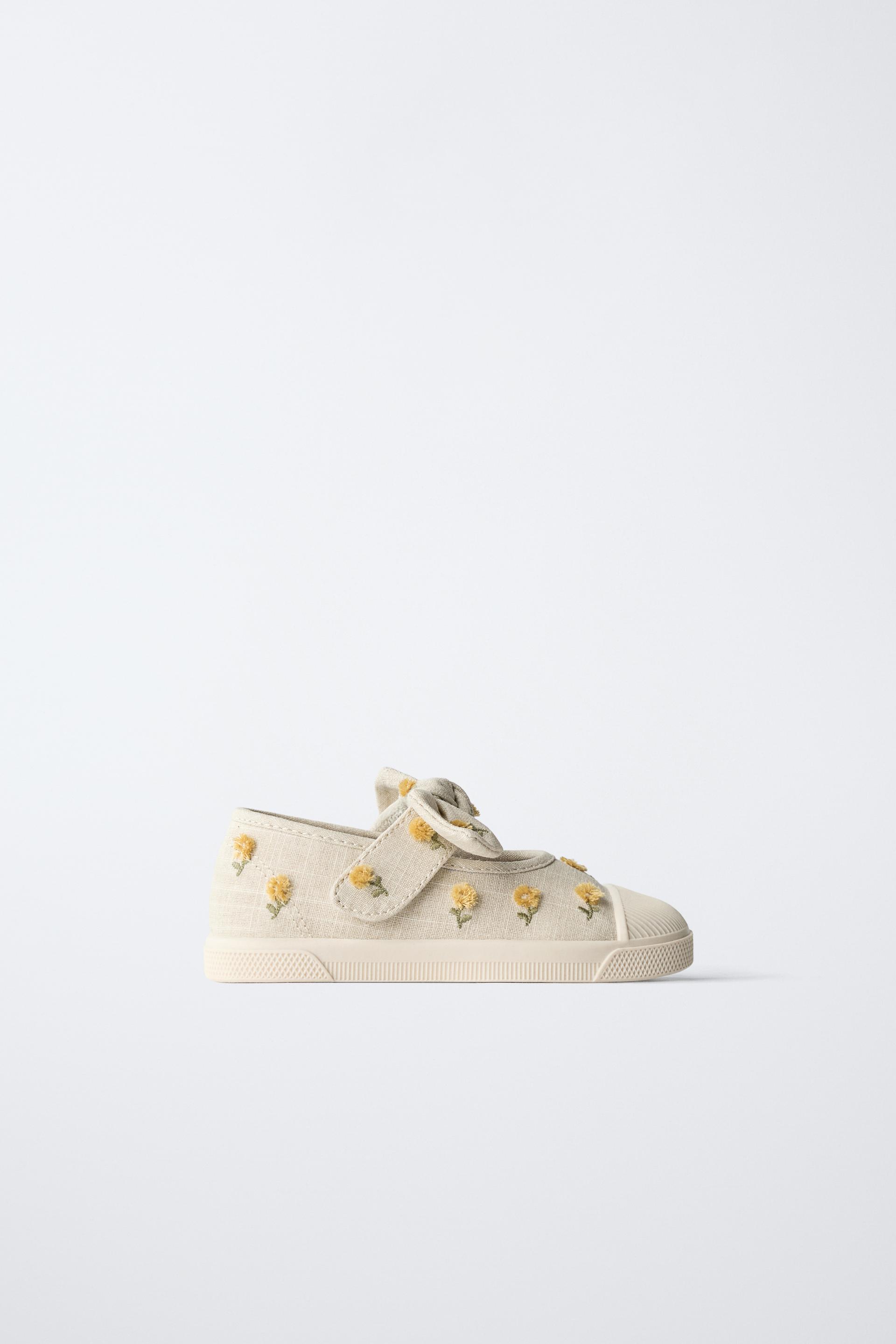 EMBROIDERED BOW SNEAKERS by ZARA