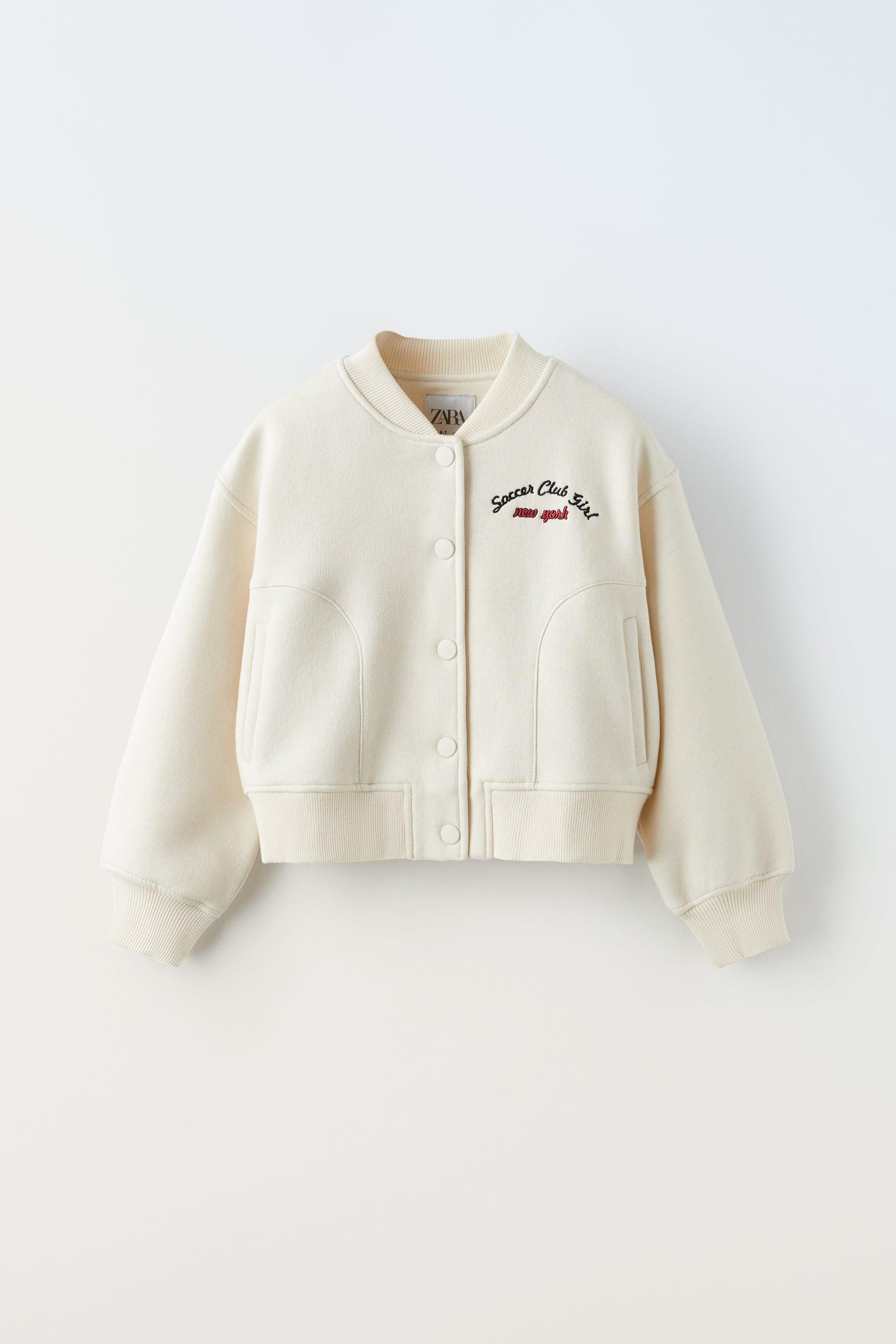 EMBROIDERED COLLEGE BOMBER by ZARA