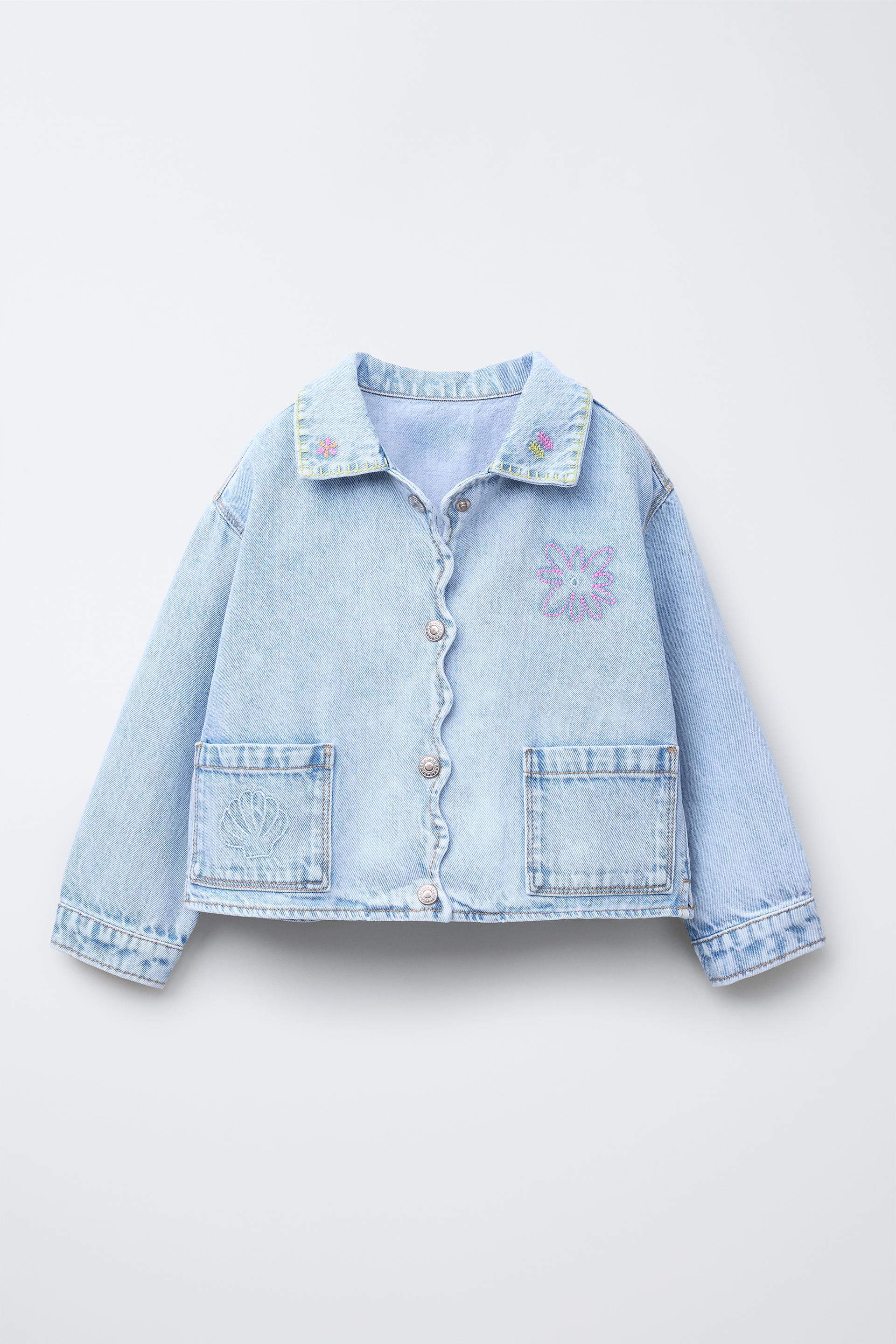 EMBROIDERED DENIM JACKET by ZARA