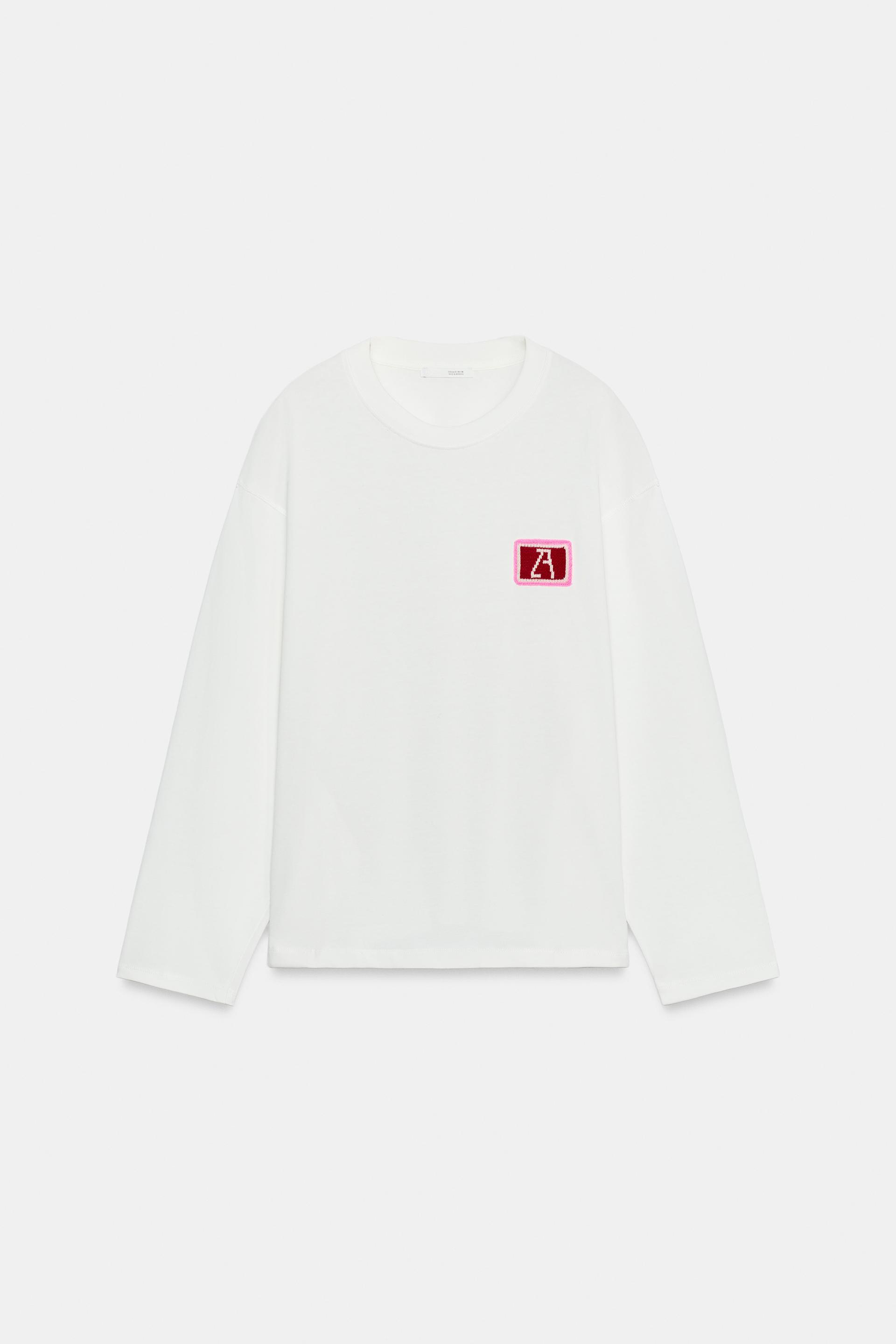 EMBROIDERED DETAIL T-SHIRT by ZARA
