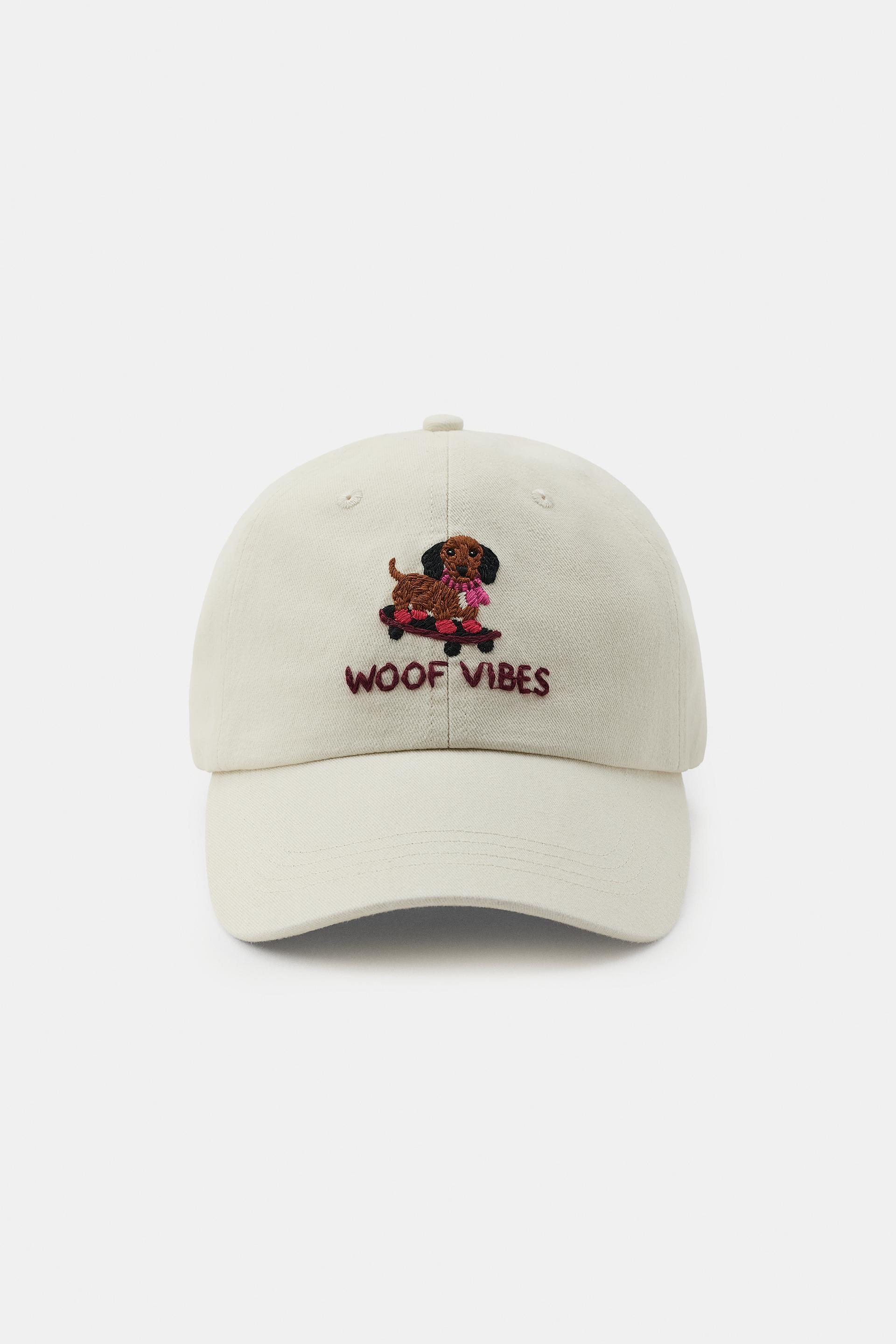 EMBROIDERED DOG TWILL CAP by ZARA