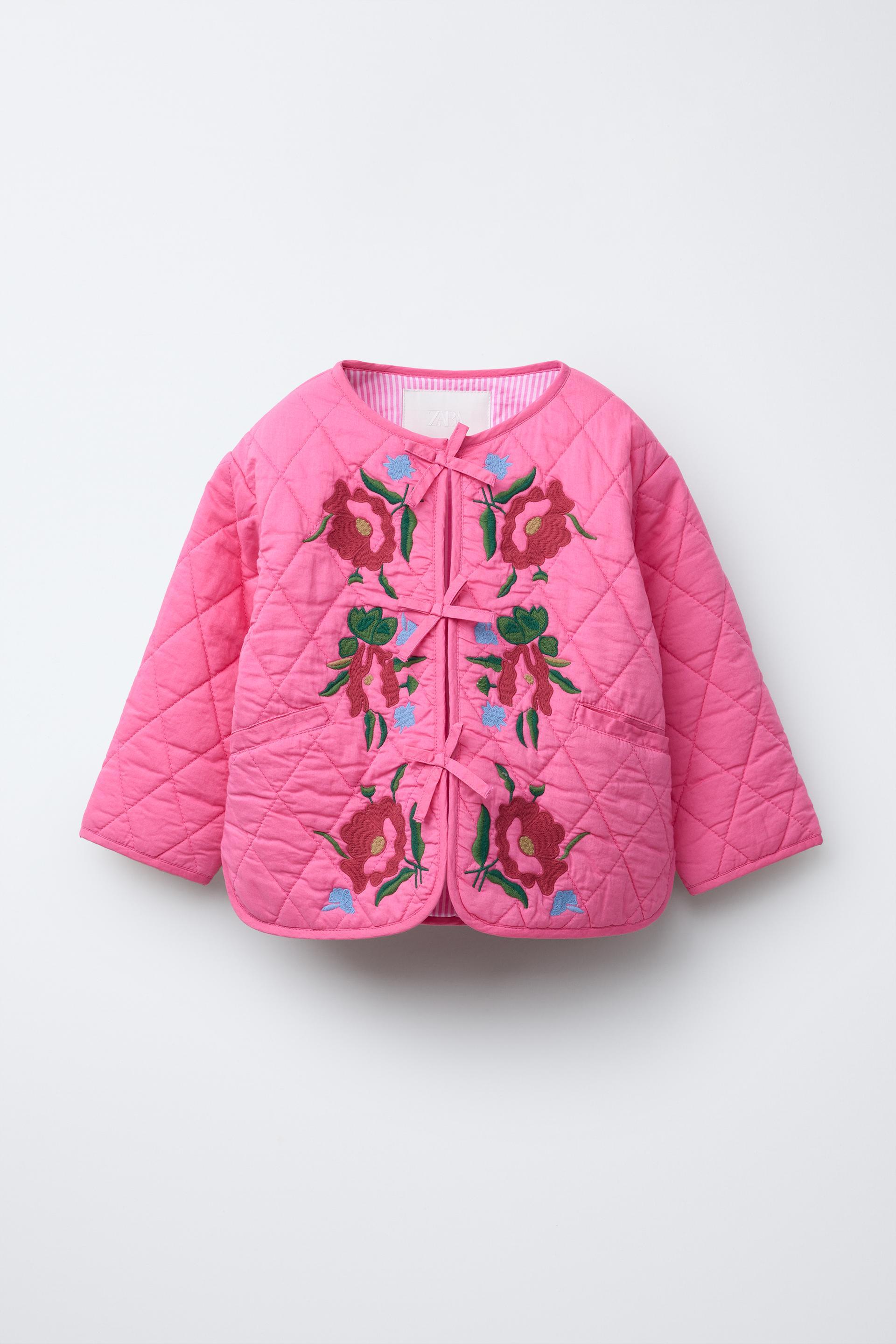 EMBROIDERED FLORAL PADDED JACKET by ZARA