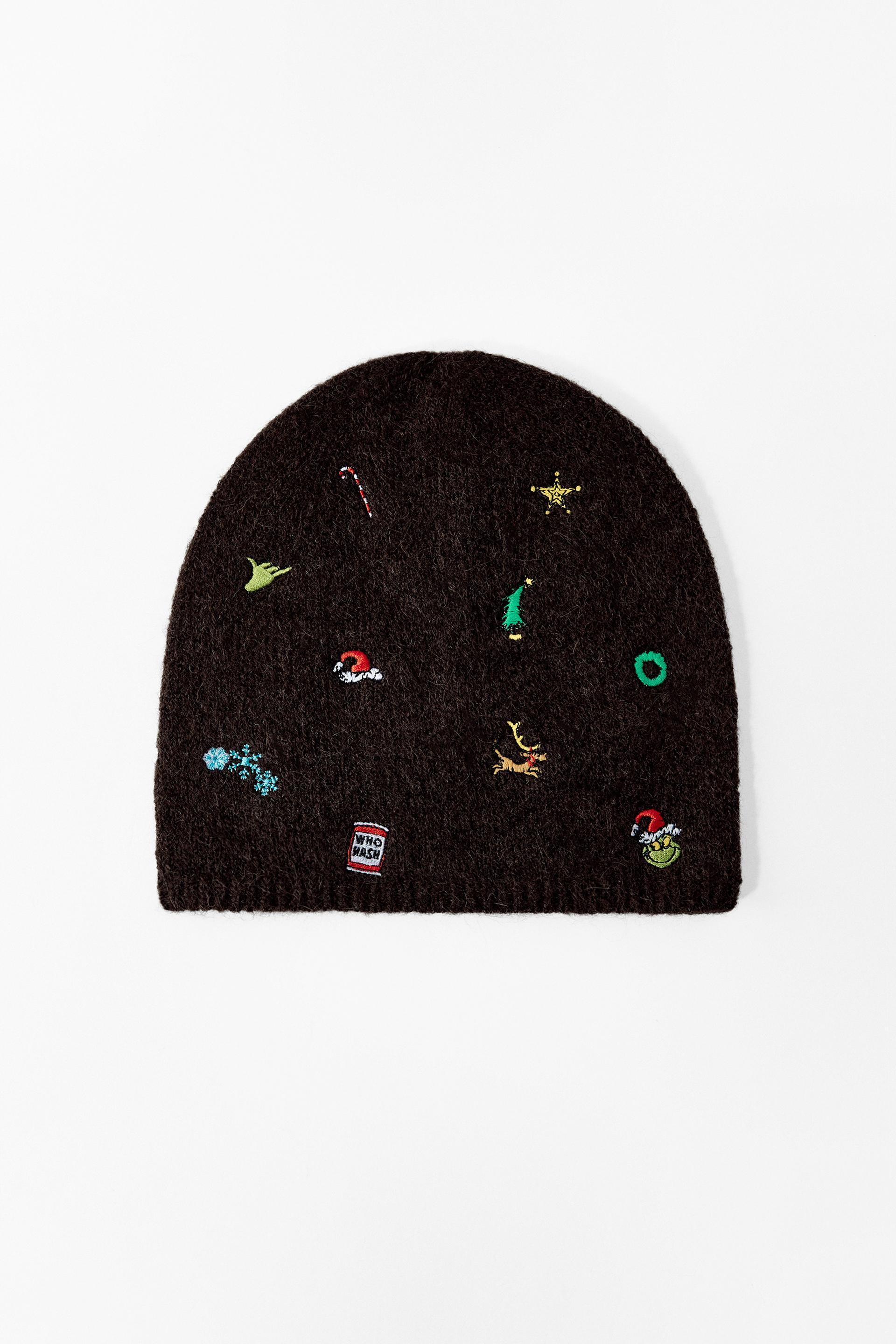EMBROIDERED GRINCH™ BEANIE by ZARA