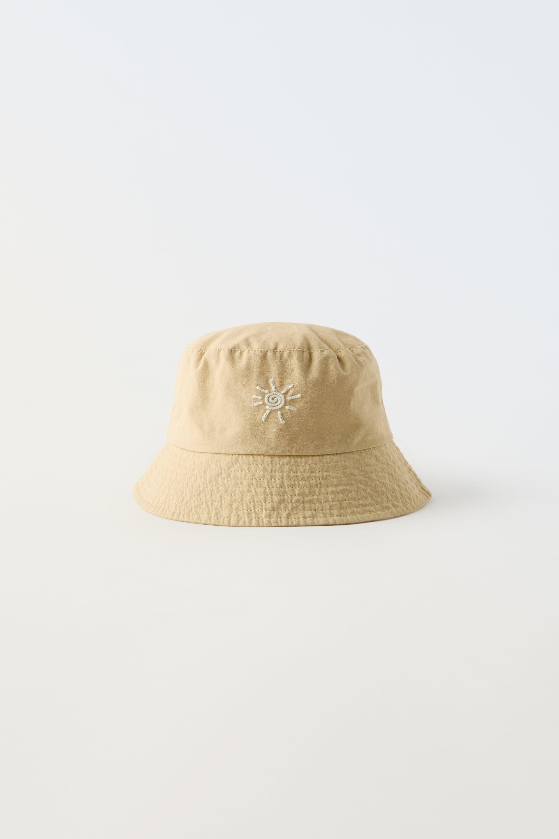 EMBROIDERED HAT by ZARA
