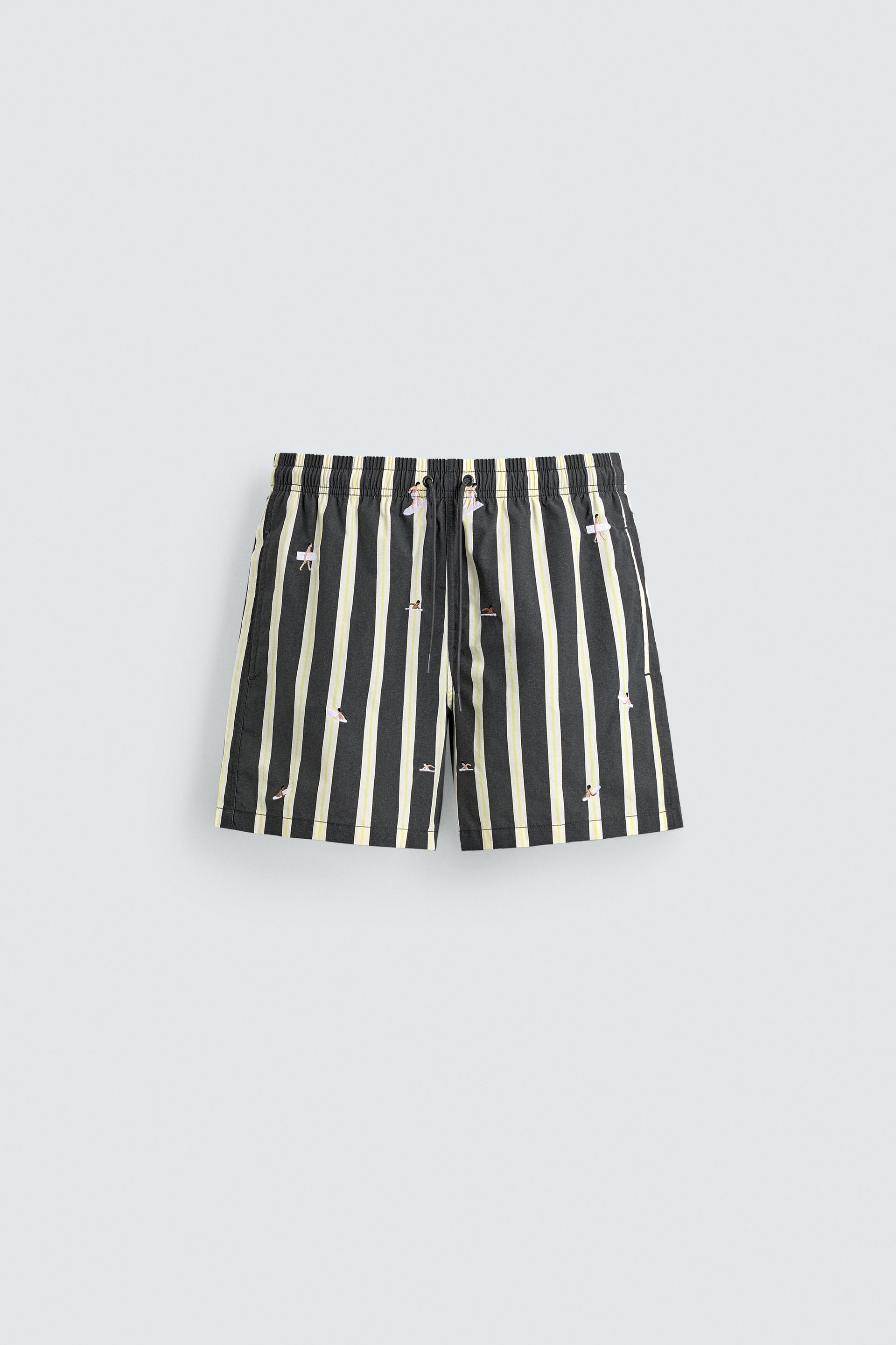 EMBROIDERED MID-LENGTH SWIMSUIT by ZARA