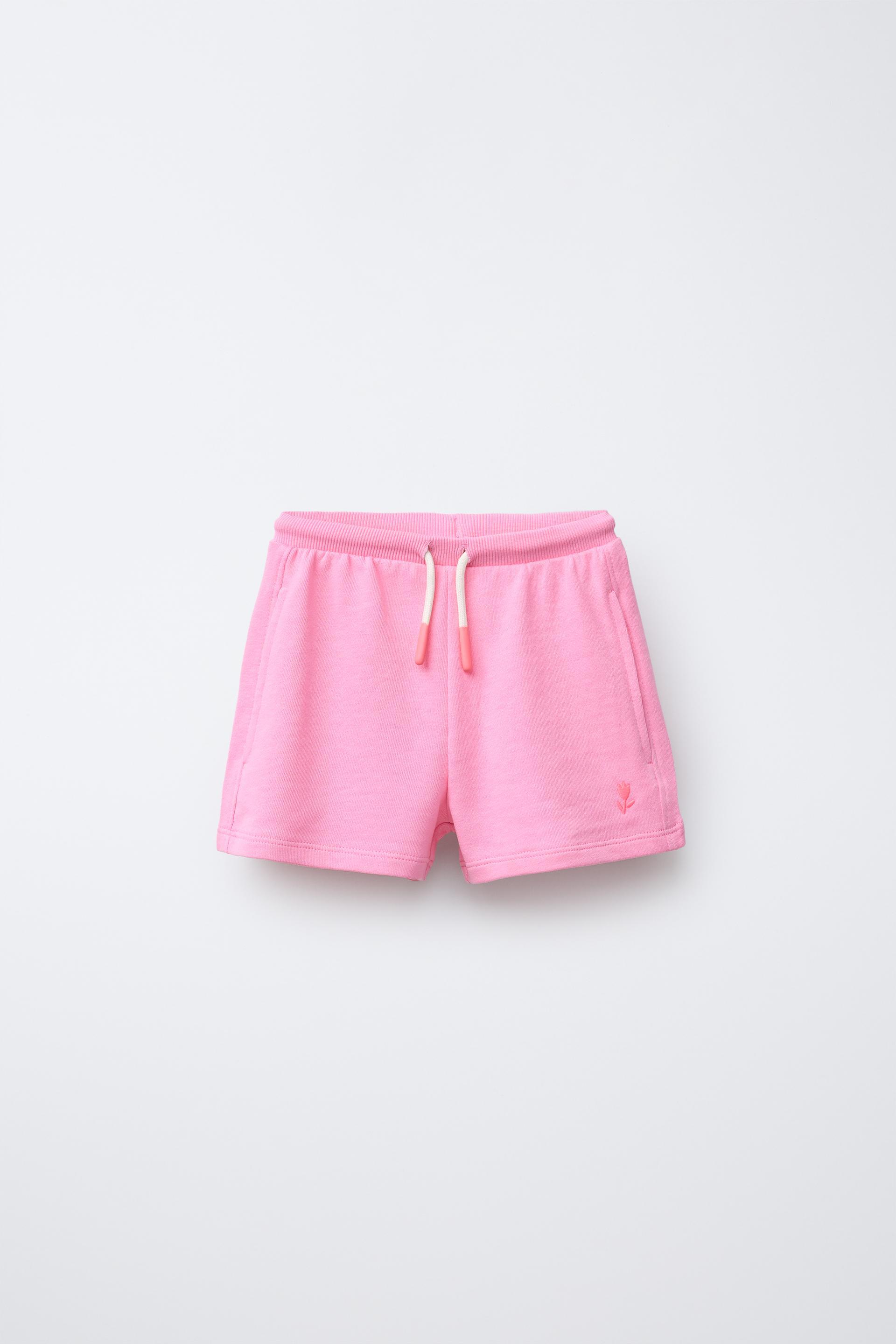 EMBROIDERED PLUSH SHORTS by ZARA