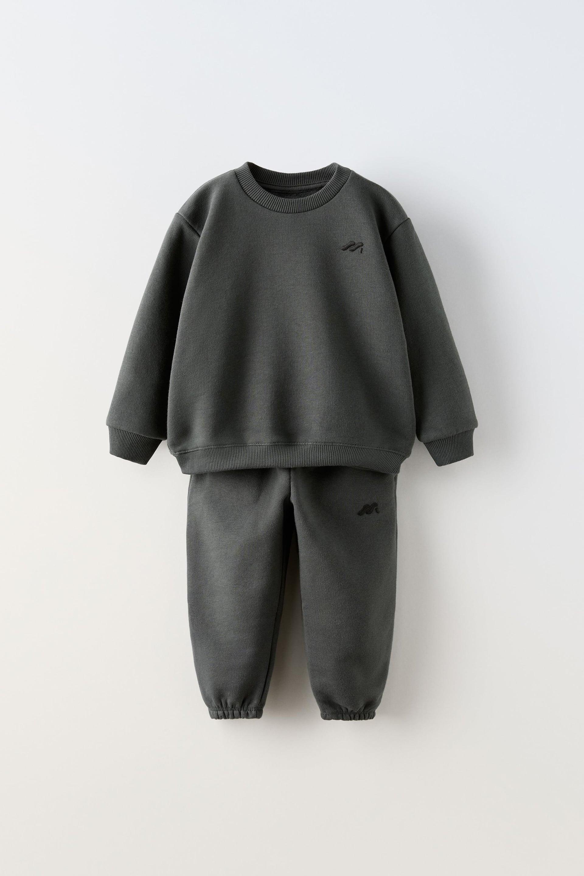 EMBROIDERED SWEAT-SHIRT AND JOGGERS MATCHING SET by ZARA