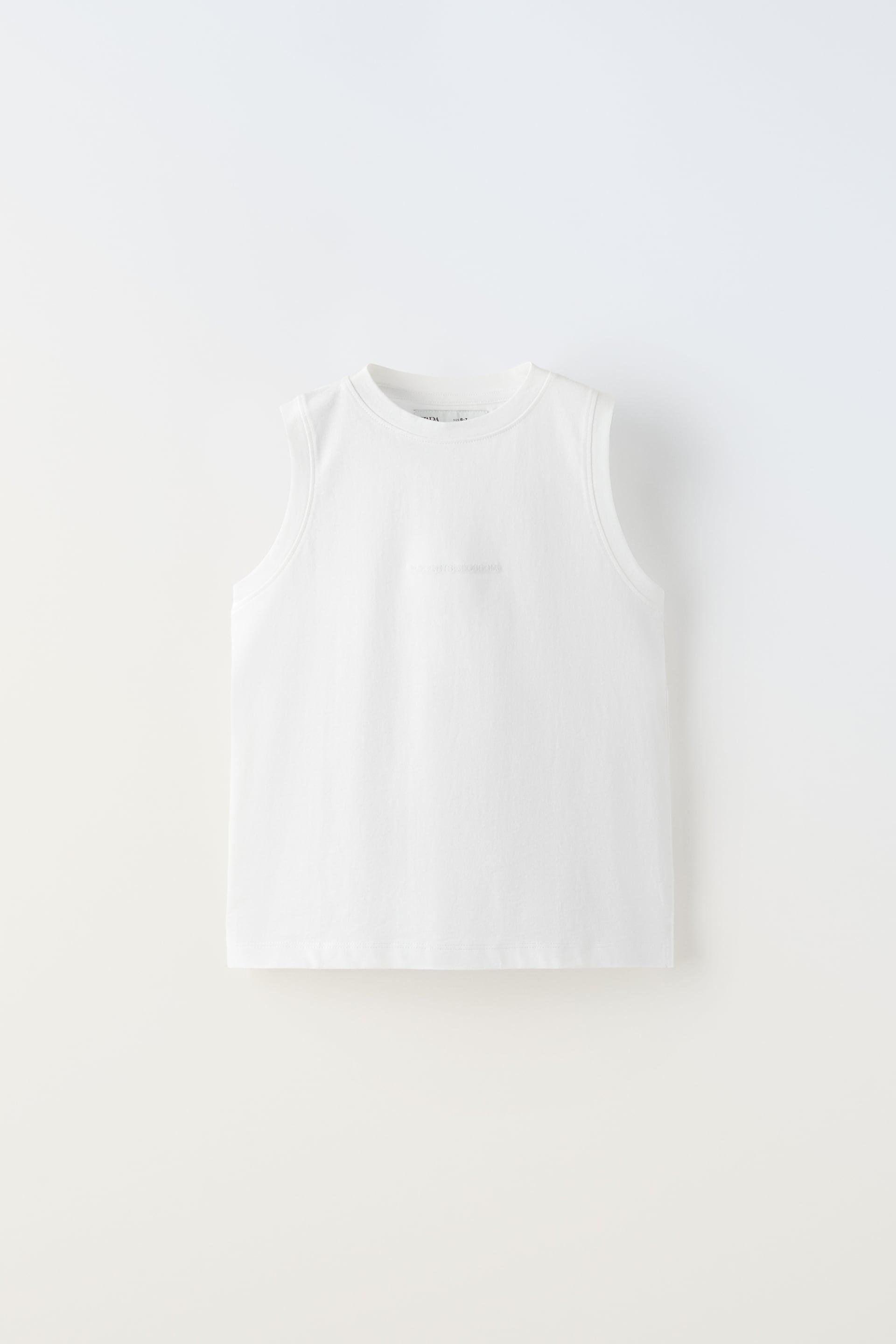 EMBROIDERED TEXT T-SHIRT by ZARA
