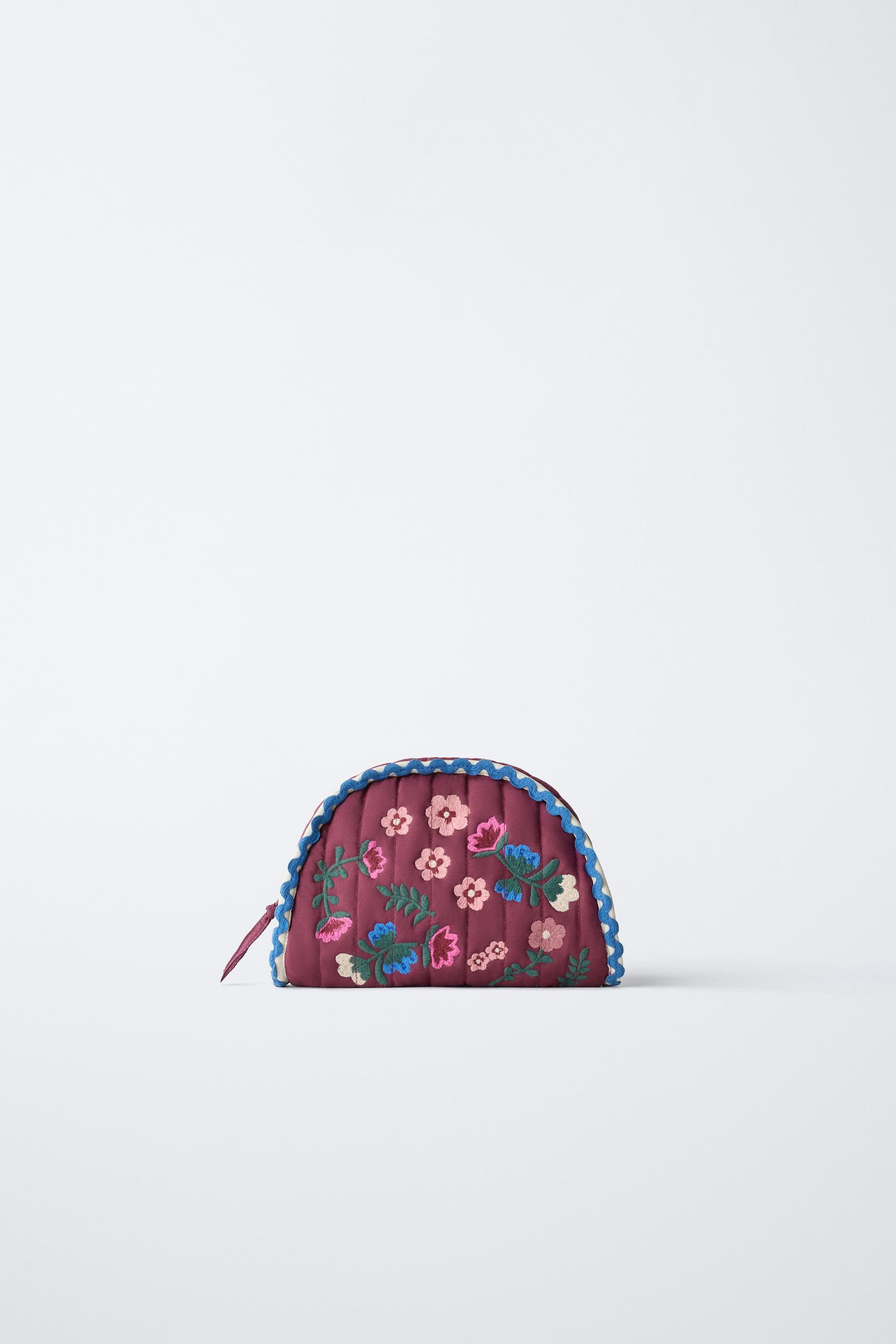 EMBROIDERED TOILETRY BAG by ZARA