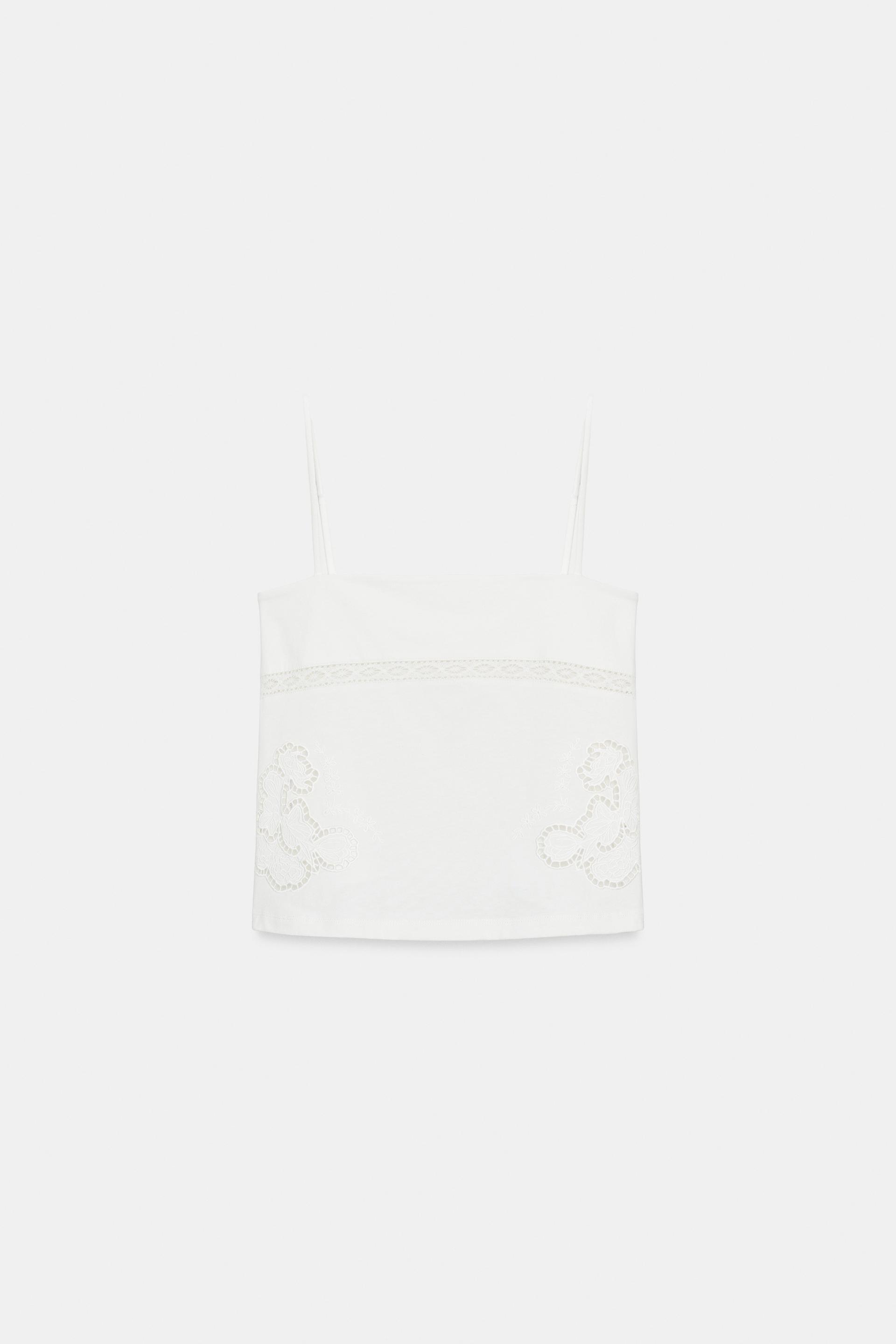 EMBROIDERED TOP by ZARA