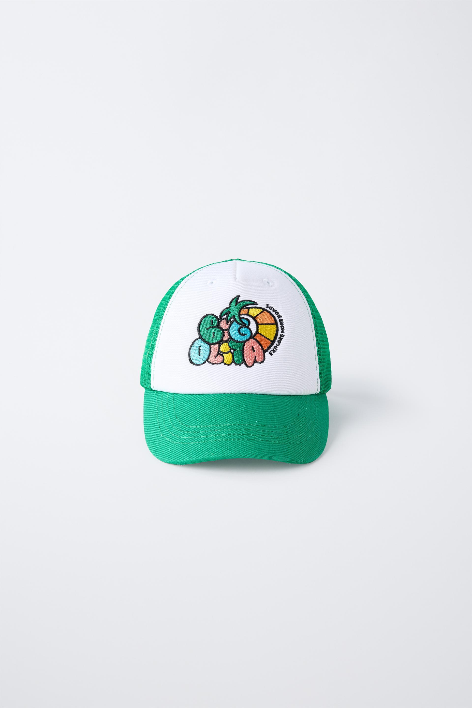 EMBROIDERED TRUCKER HAT by ZARA