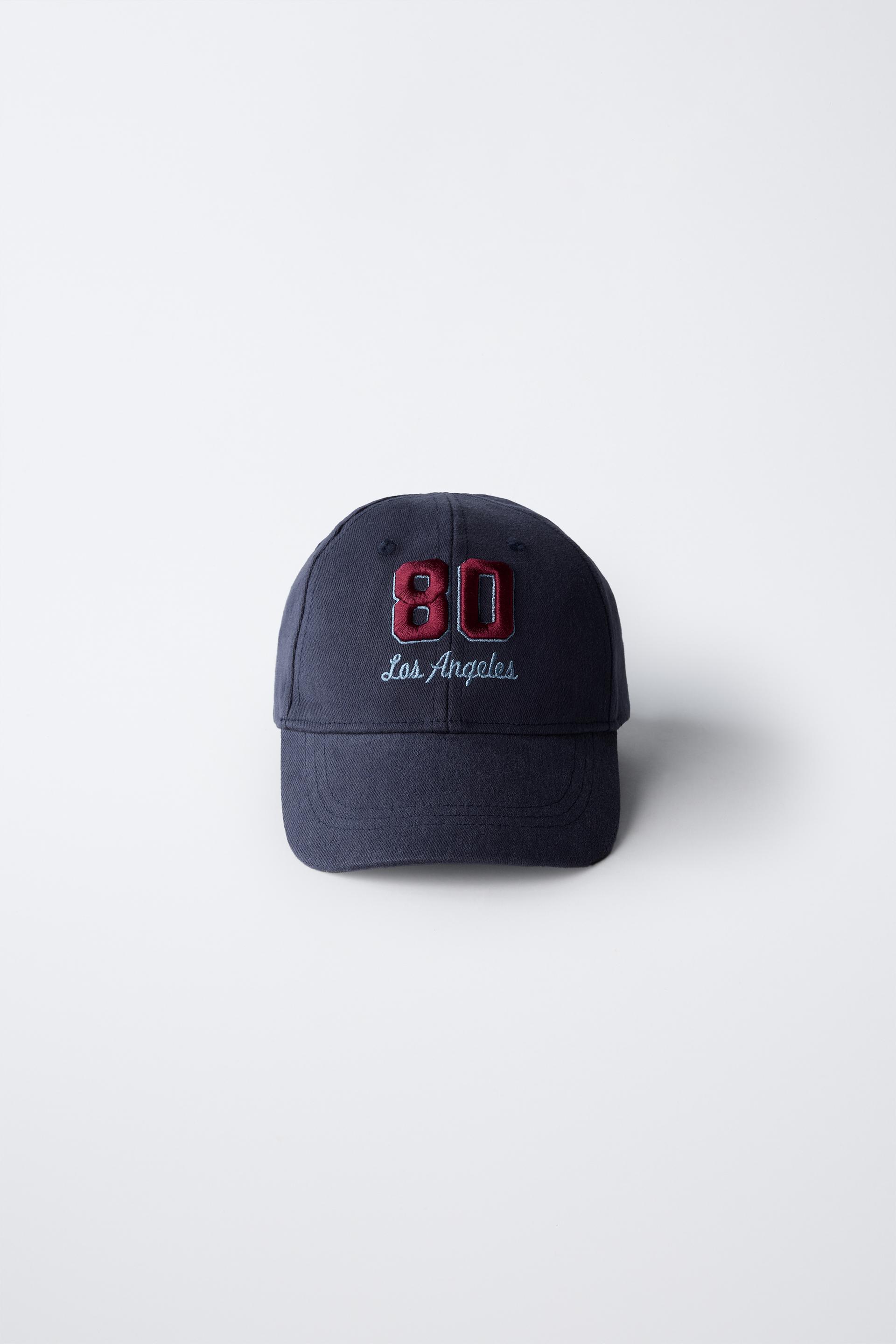 EMBROIDERED VARSITY CAP by ZARA