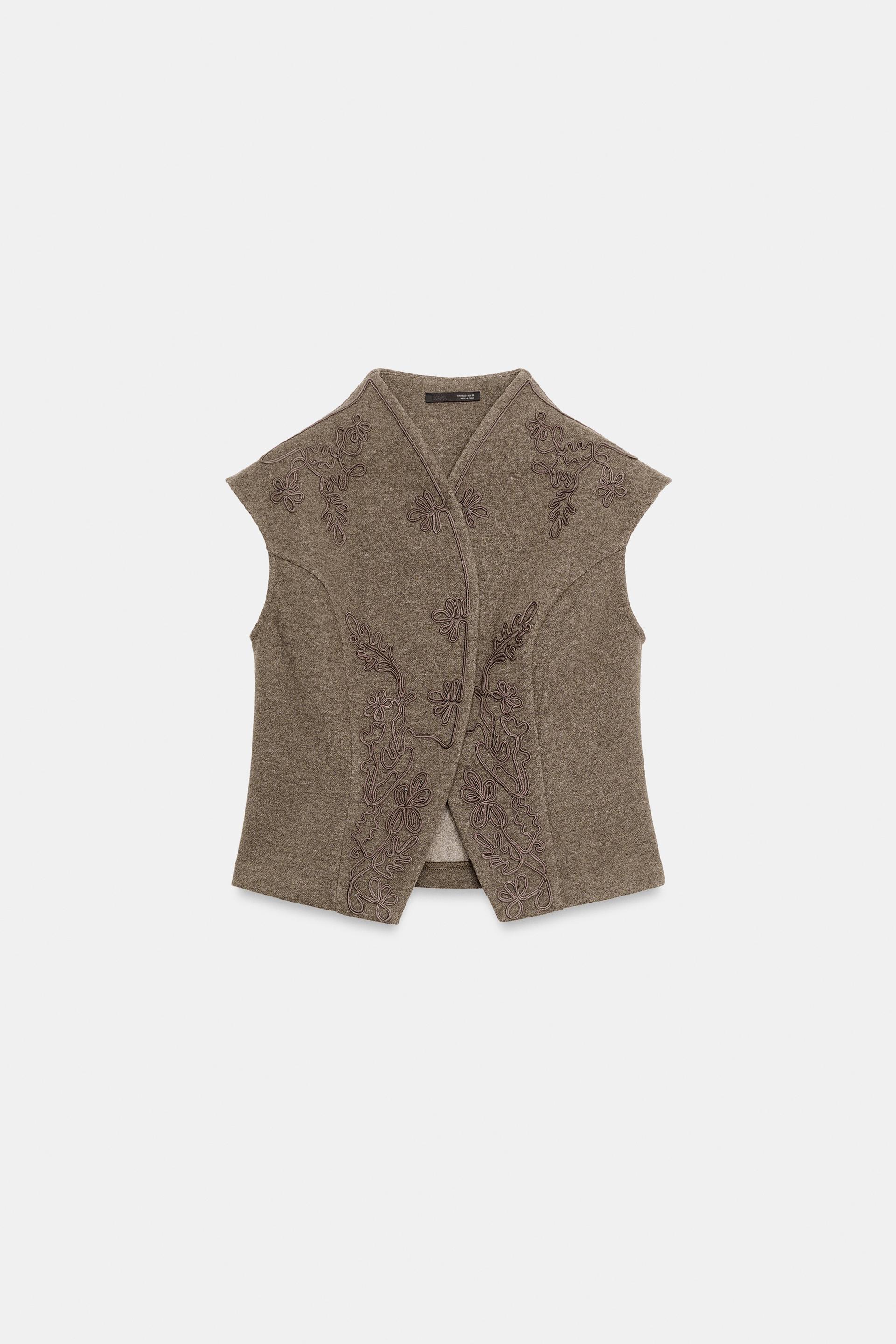 EMBROIDERED VEST by ZARA