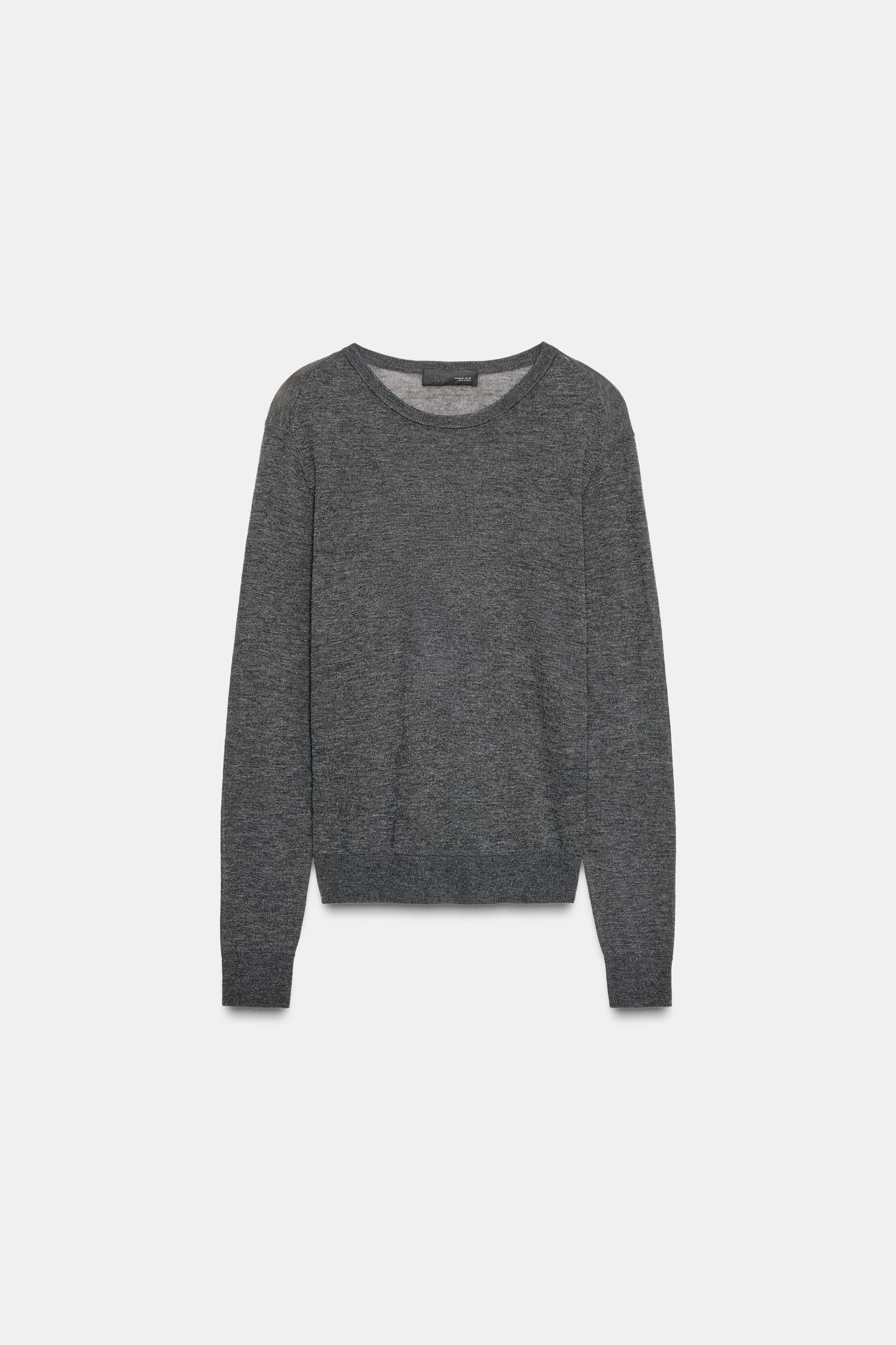 EXTRA-FINE WOOL AND SILK SWEATER by ZARA