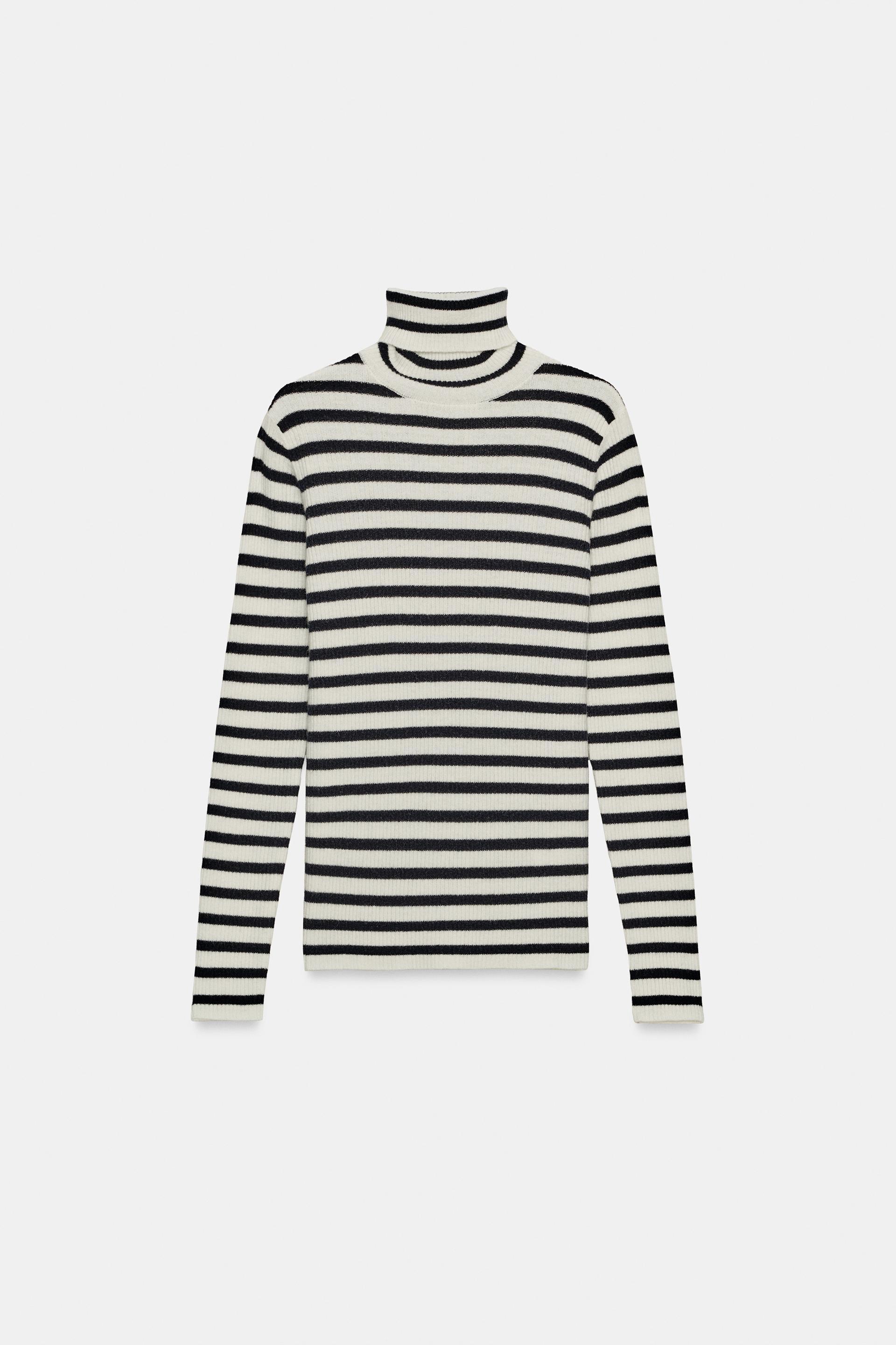 EXTRA SOFT STRIPED KNIT SWEATER by ZARA