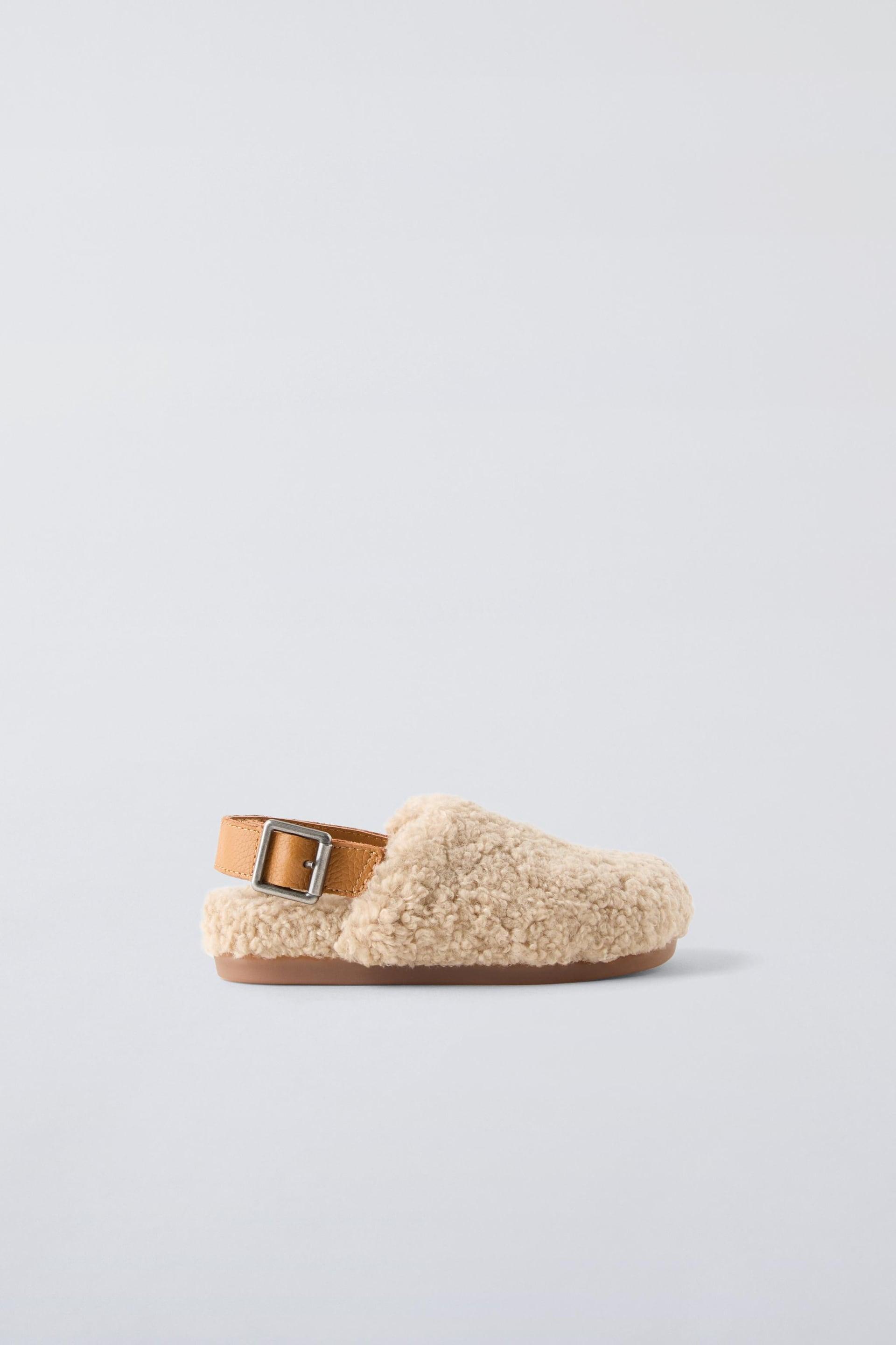 FAUX FLEECE CLOGS by ZARA